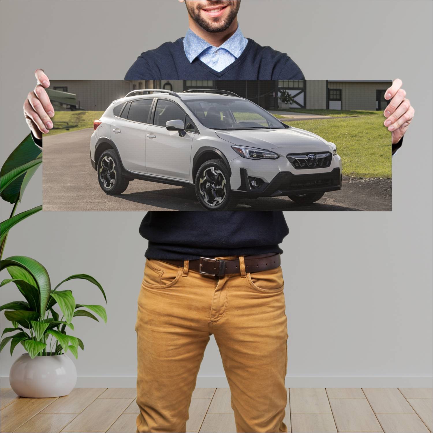 Cuadro grande 30x80cm 2021 subaru crosstrek auto 94 Subaru