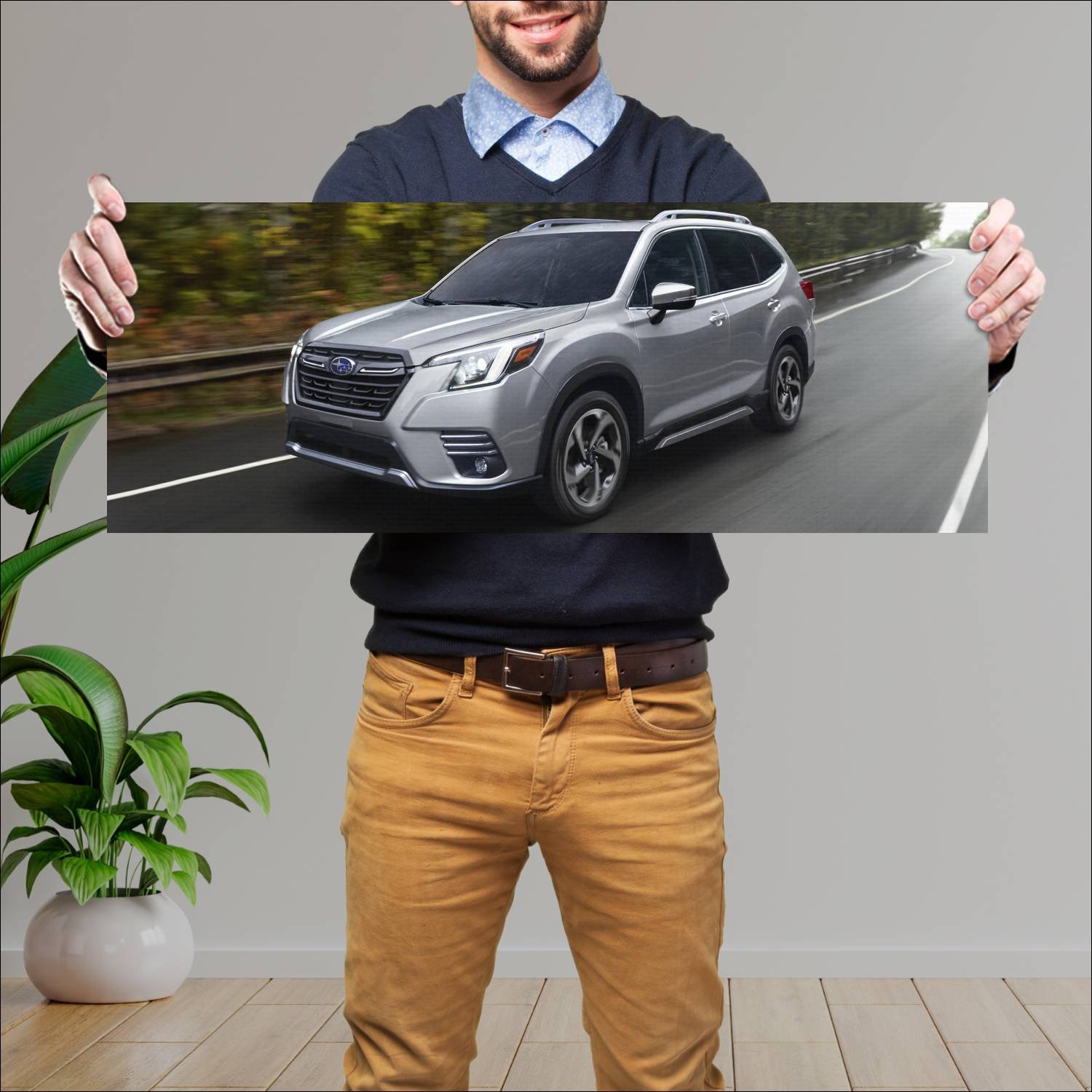 Cuadro grande 30x80cm 2022 subaru forester us 1057 96 Subaru