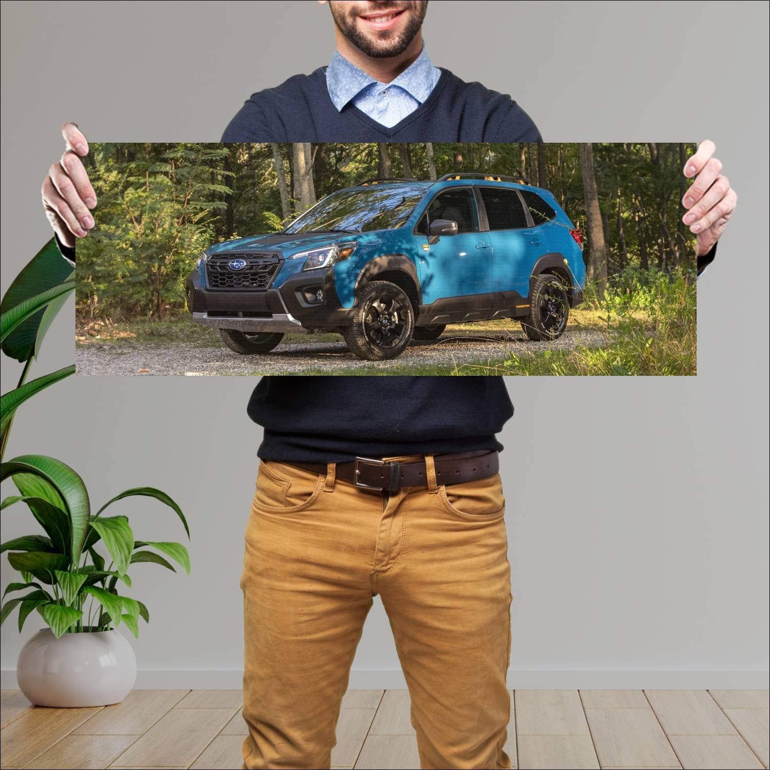 Cuadro grande 30x80cm 2022 subaru forester wildern 97 Subaru