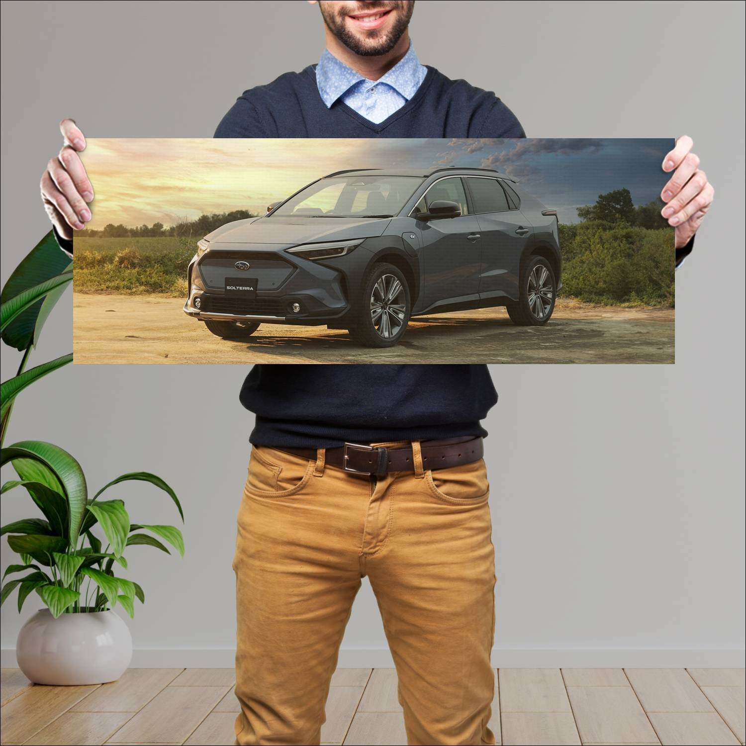 Cuadro grande 30x80cm 2022 subaru solterra jp Subaru