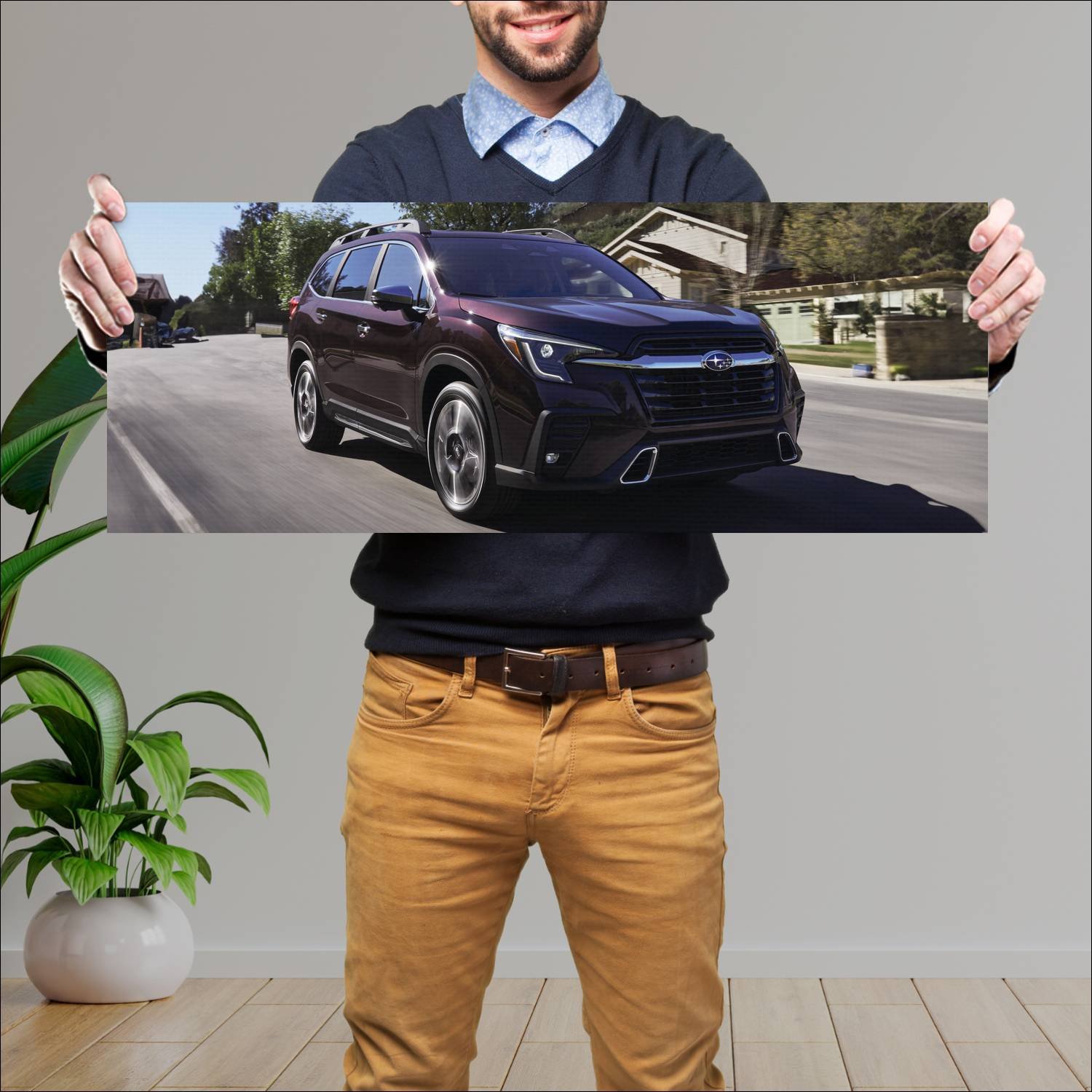 Cuadro grande 30x80cm 2023 subaru ascent auto 106 Subaru