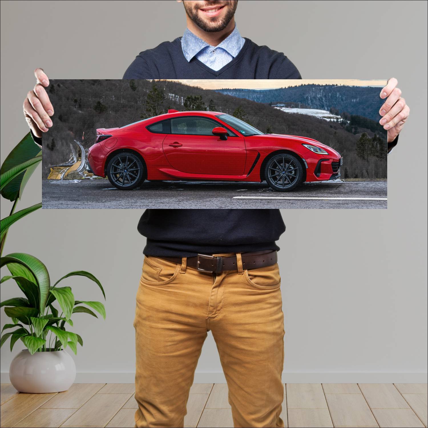 Cuadro grande 30x80cm 2023 subaru brz auto 108 Subaru
