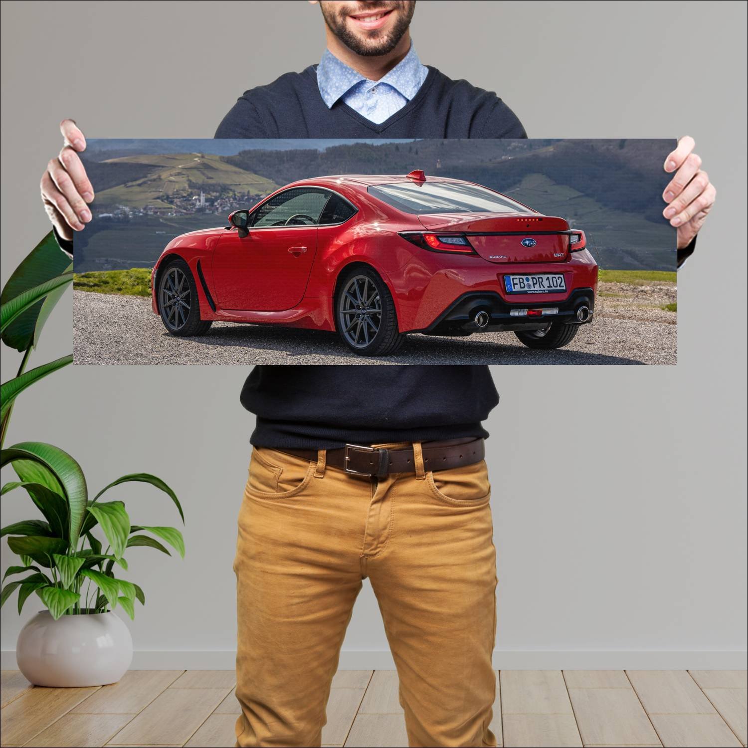 Cuadro grande 30x80cm 2023 subaru brz auto 110 Subaru