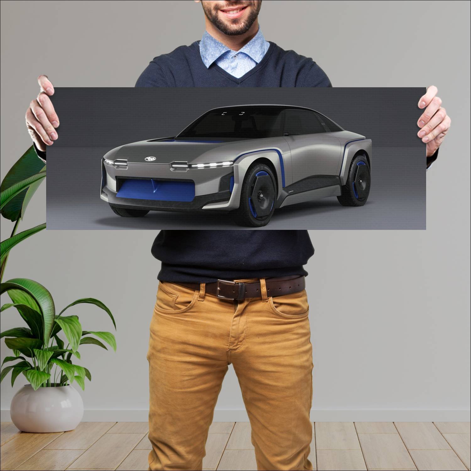 Cuadro grande 30x80cm 2023 subaru sport mobility c 116 Subaru