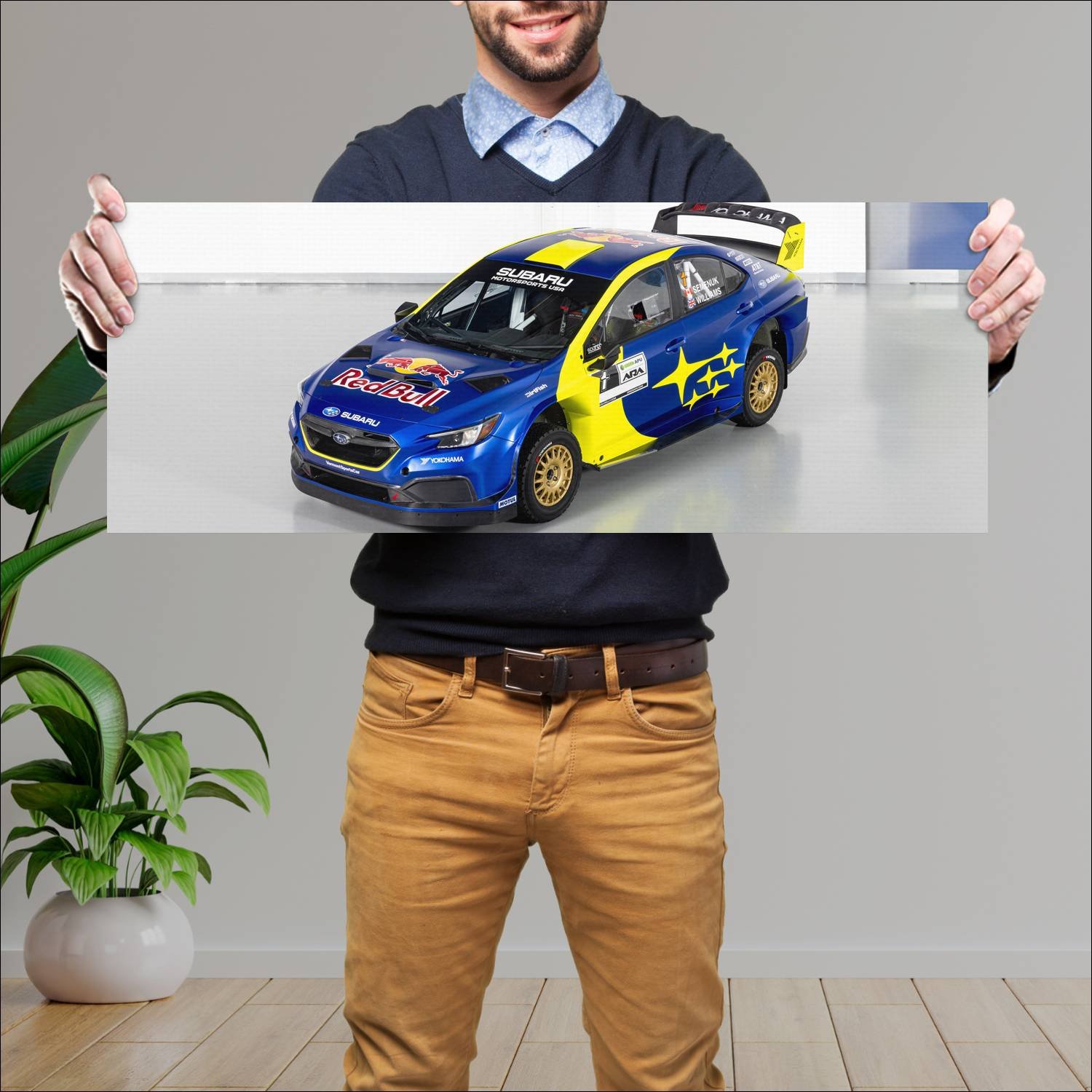 Cuadro grande 30x80cm 2023 subaru wrx rally car 11 118 Subaru