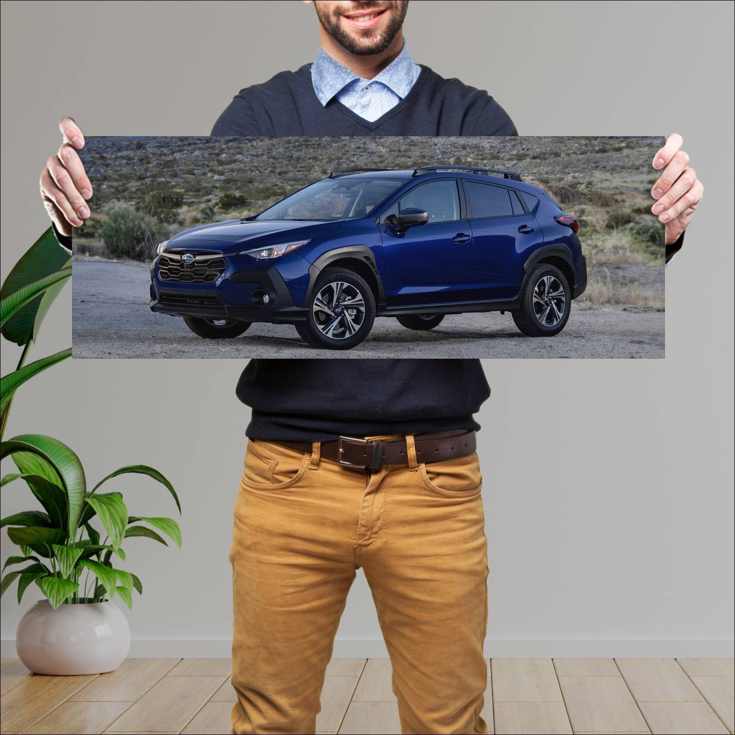 Cuadro grande 30x80cm 2024 subaru crosstrek auto 121 Subaru