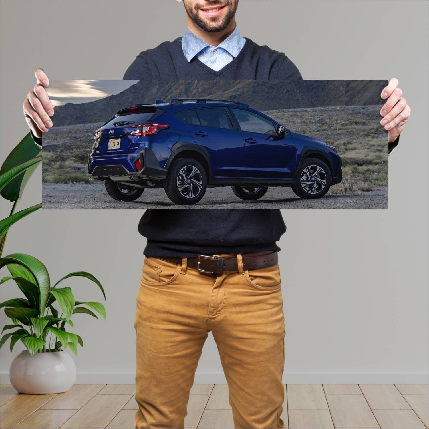 Cuadro grande 30x80cm 2024 subaru crosstrek auto 122 Subaru
