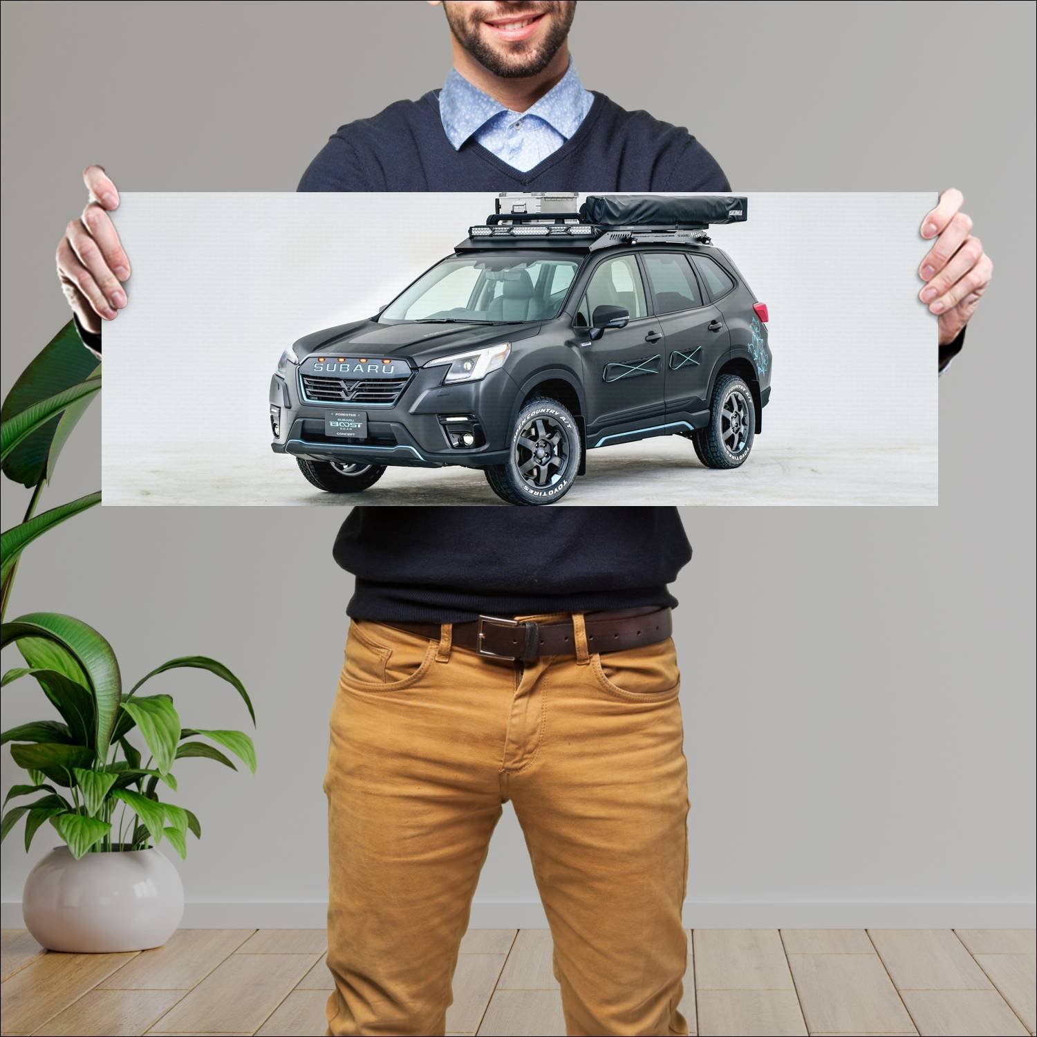 Cuadro grande 30x80cm 2024 subaru forester boost g 125 Subaru