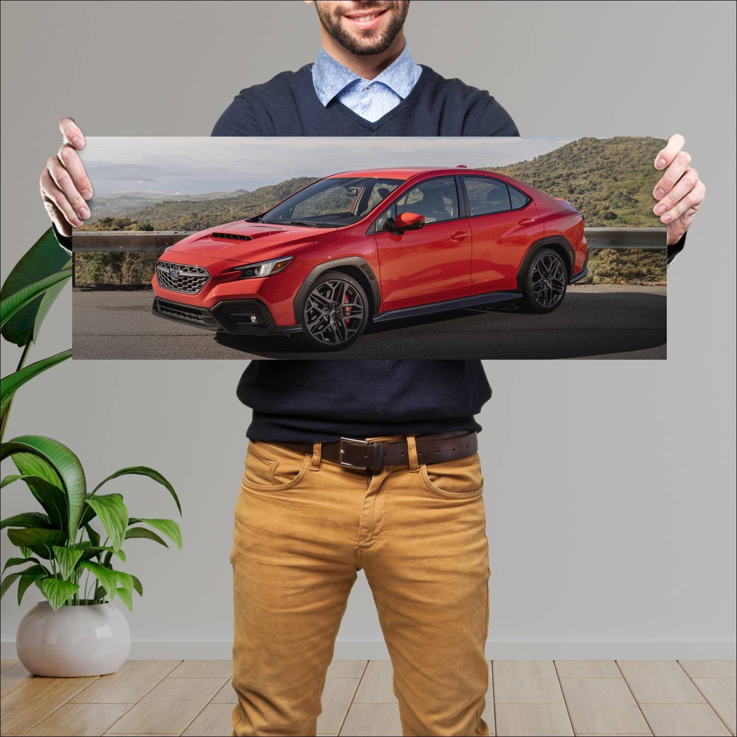 Cuadro grande 30x80cm 2024 subaru wrx tr us auto 130 Subaru
