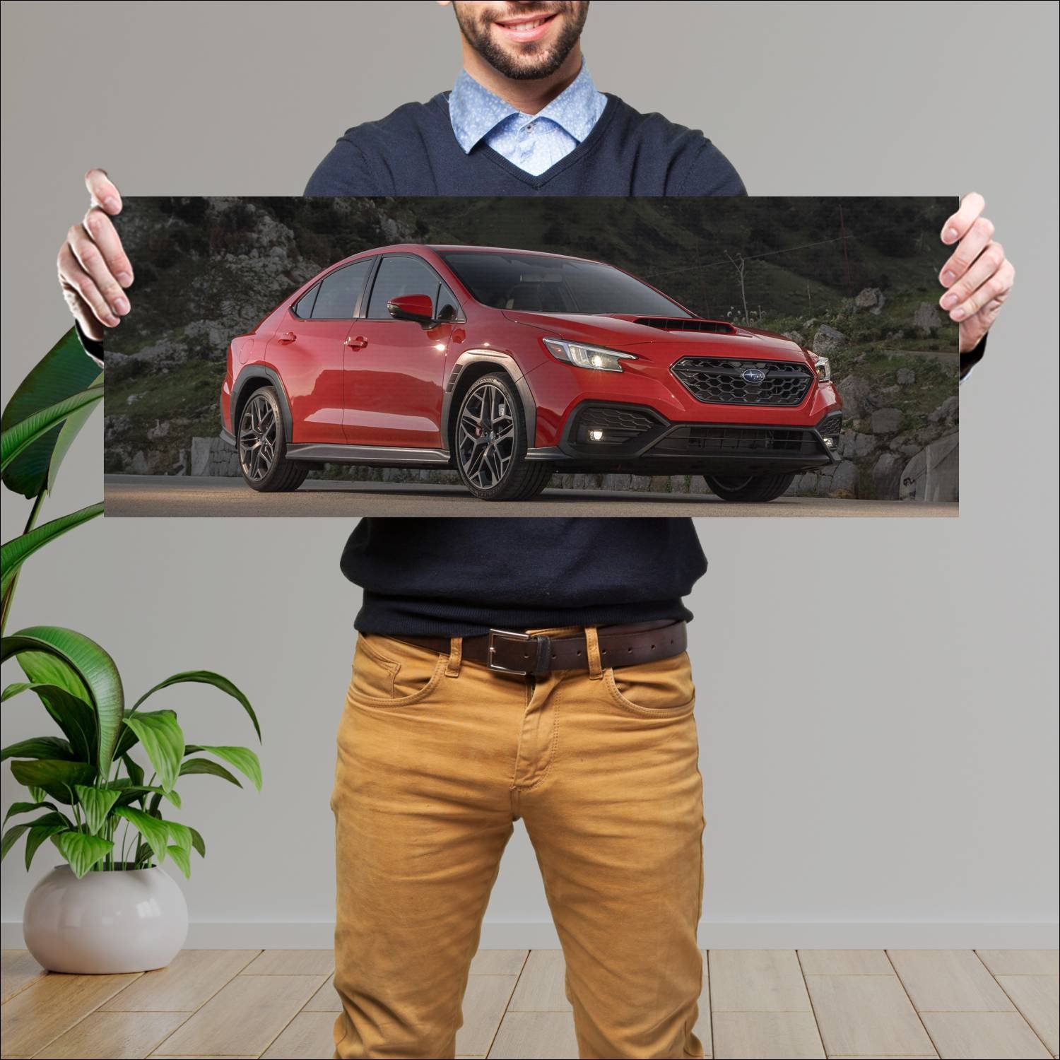 Cuadro grande 30x80cm 2024 subaru wrx tr us auto 131 Subaru