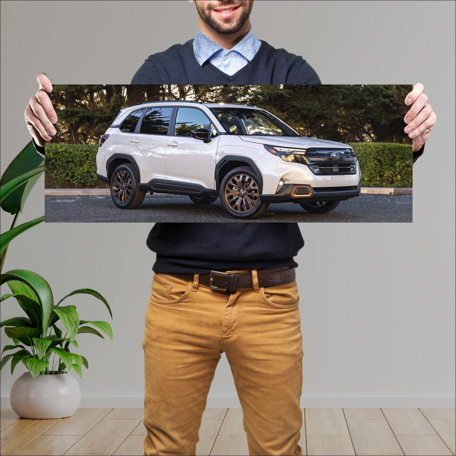 Cuadro grande 30x80cm 2025 subaru forester sport u 132 Subaru