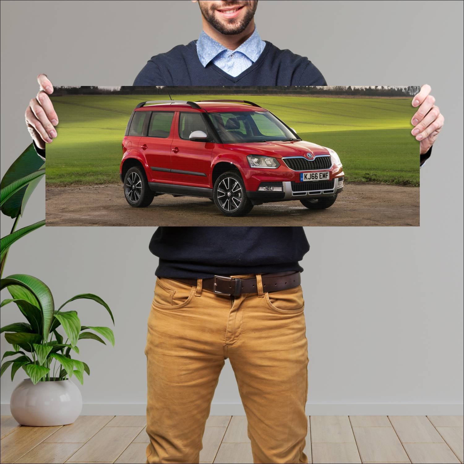 Cuadro grande 30x80cm 2014 skoda yeti outdoor uk 6 227 Skoda