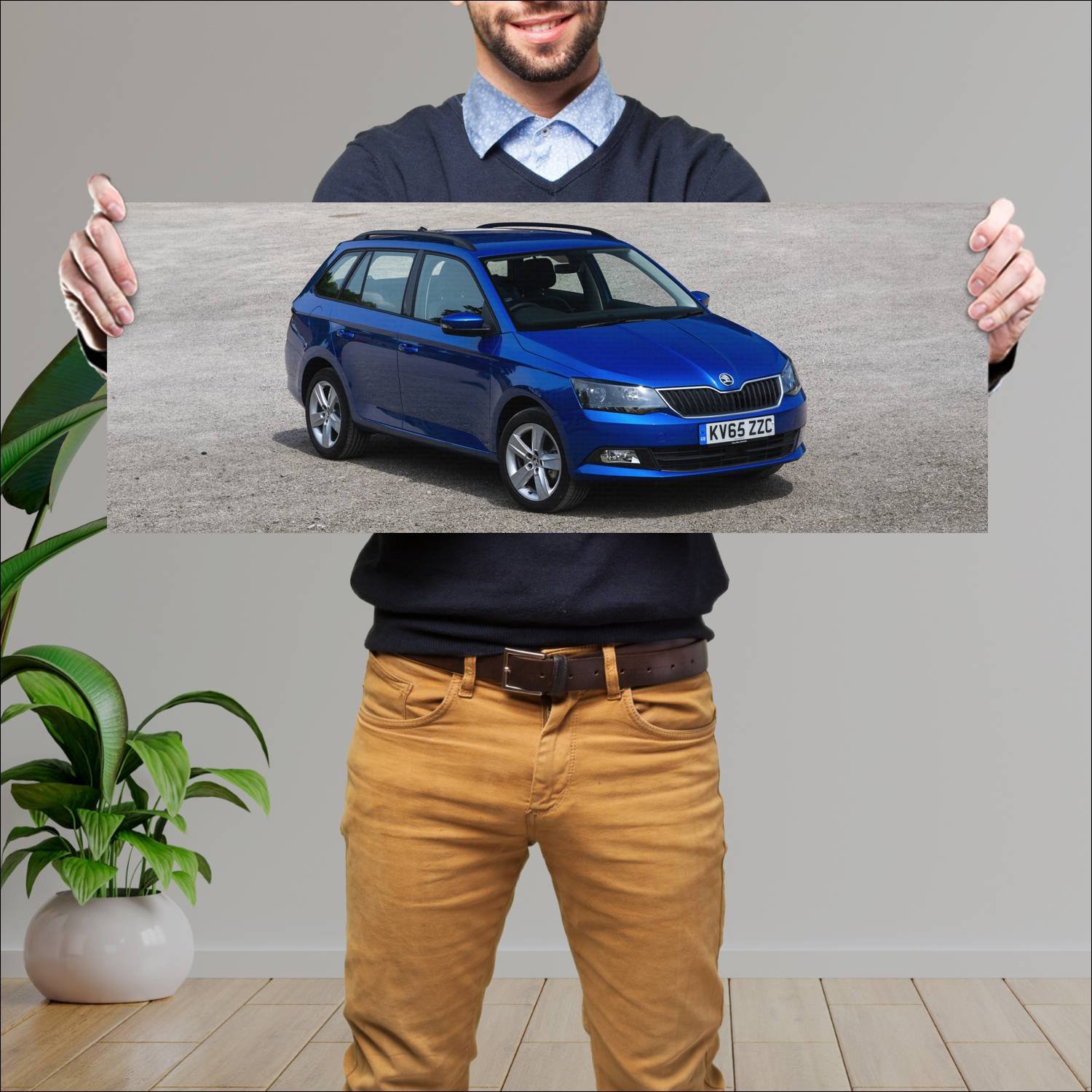 Cuadro grande 30x80cm 2015 skoda fabia estate uk 5 234 Skoda