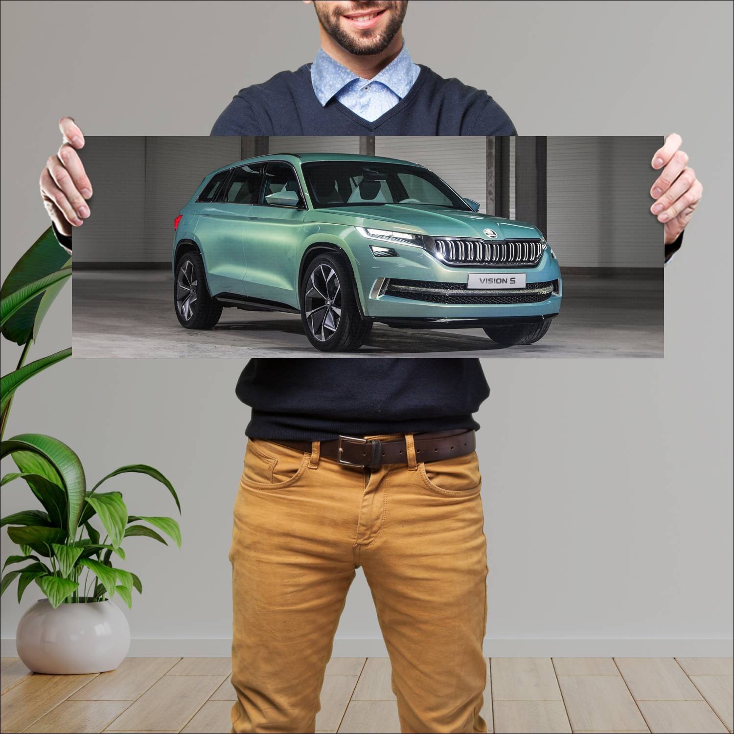 Cuadro grande 30x80cm 2016 skoda visions concept 4 284 Skoda