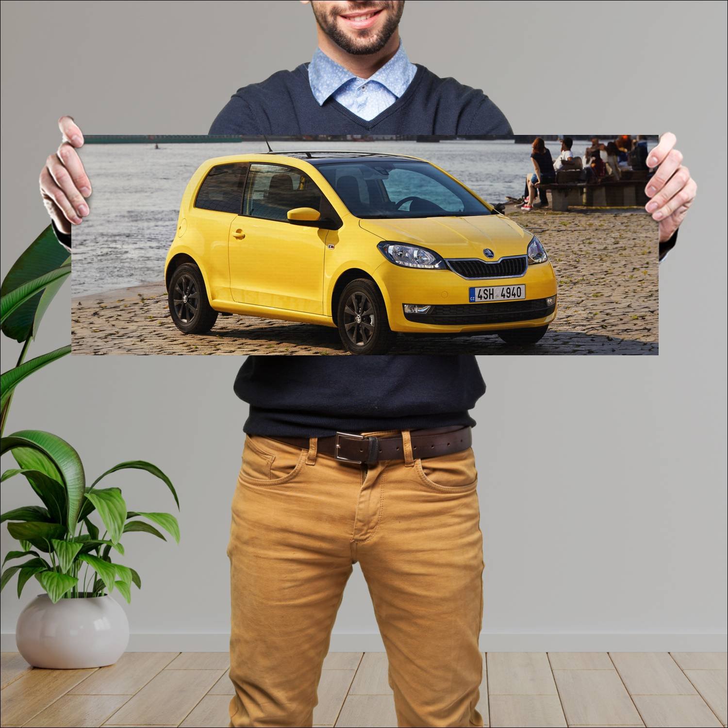 Cuadro grande 30x80cm 2017 skoda citigo 3 door 716 285 Skoda
