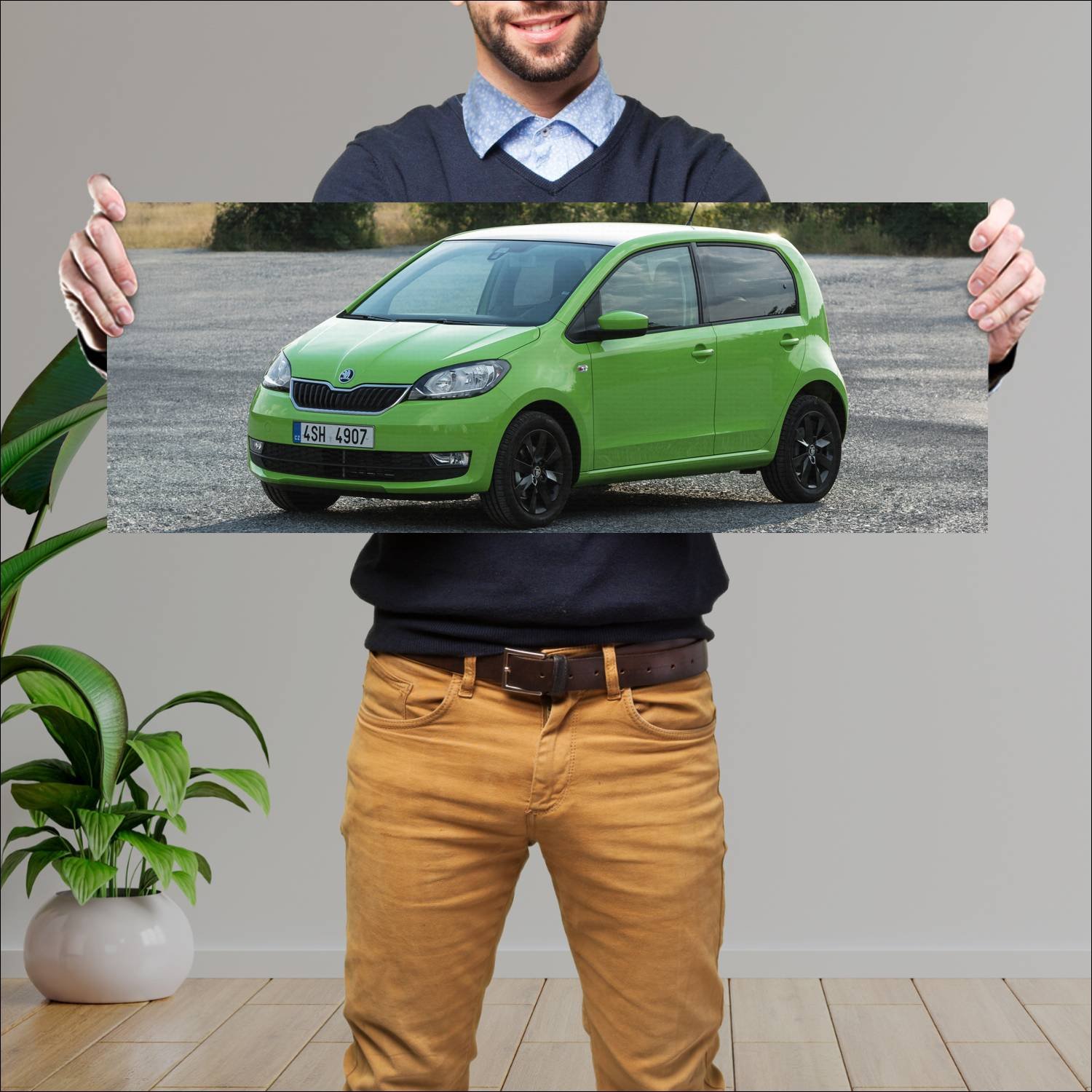 Cuadro grande 30x80cm 2017 skoda citigo 5 door 666 287 Skoda