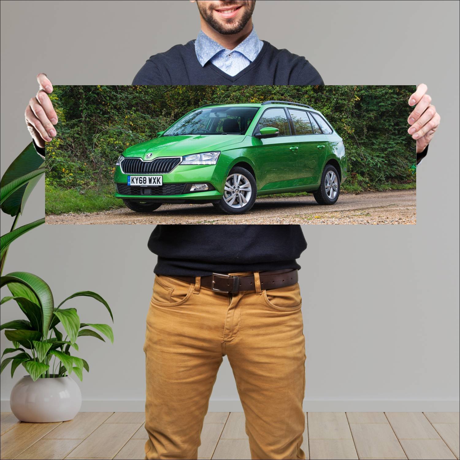 Cuadro grande 30x80cm 2018 skoda fabia estate uk 8 340 Skoda