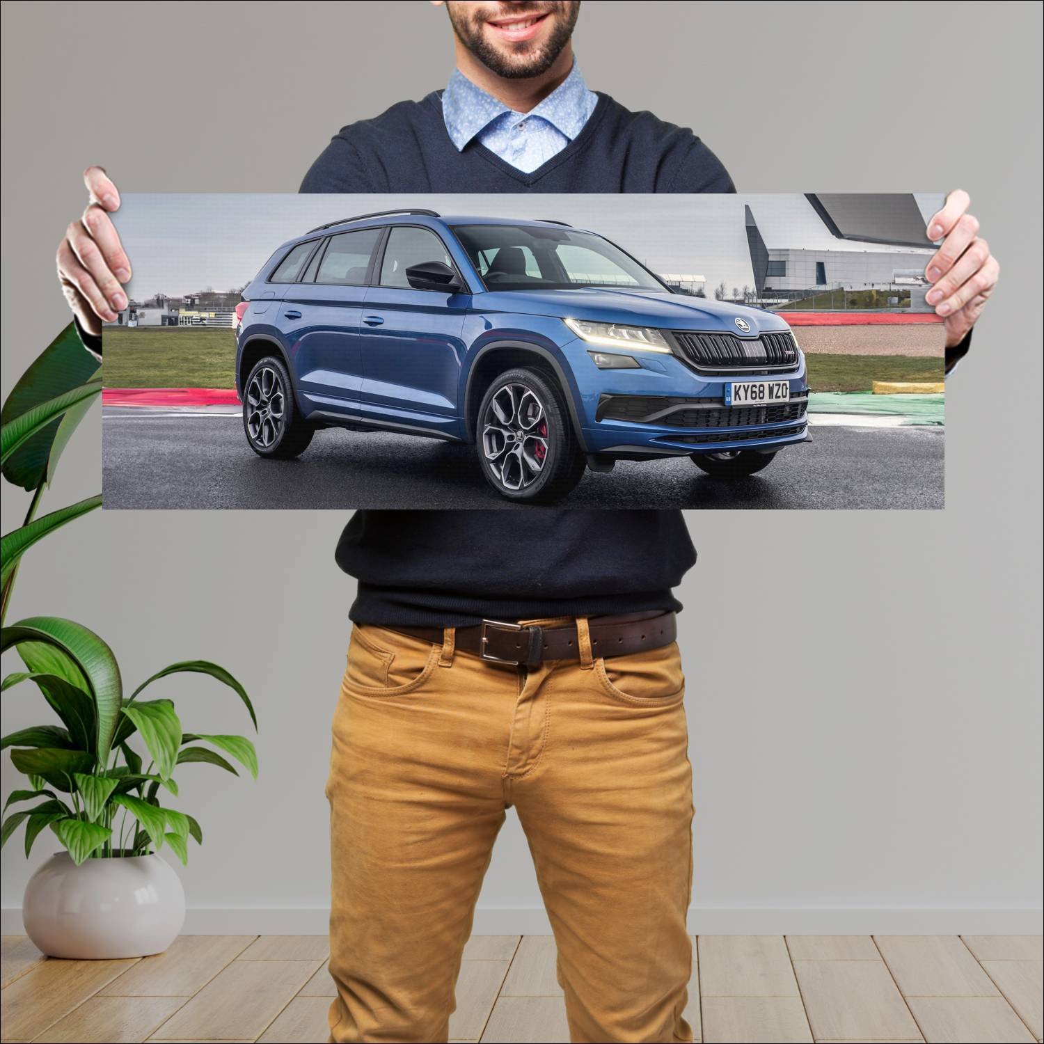 Cuadro grande 30x80cm 2019 skoda kodiaq vrs uk 884 375 Skoda