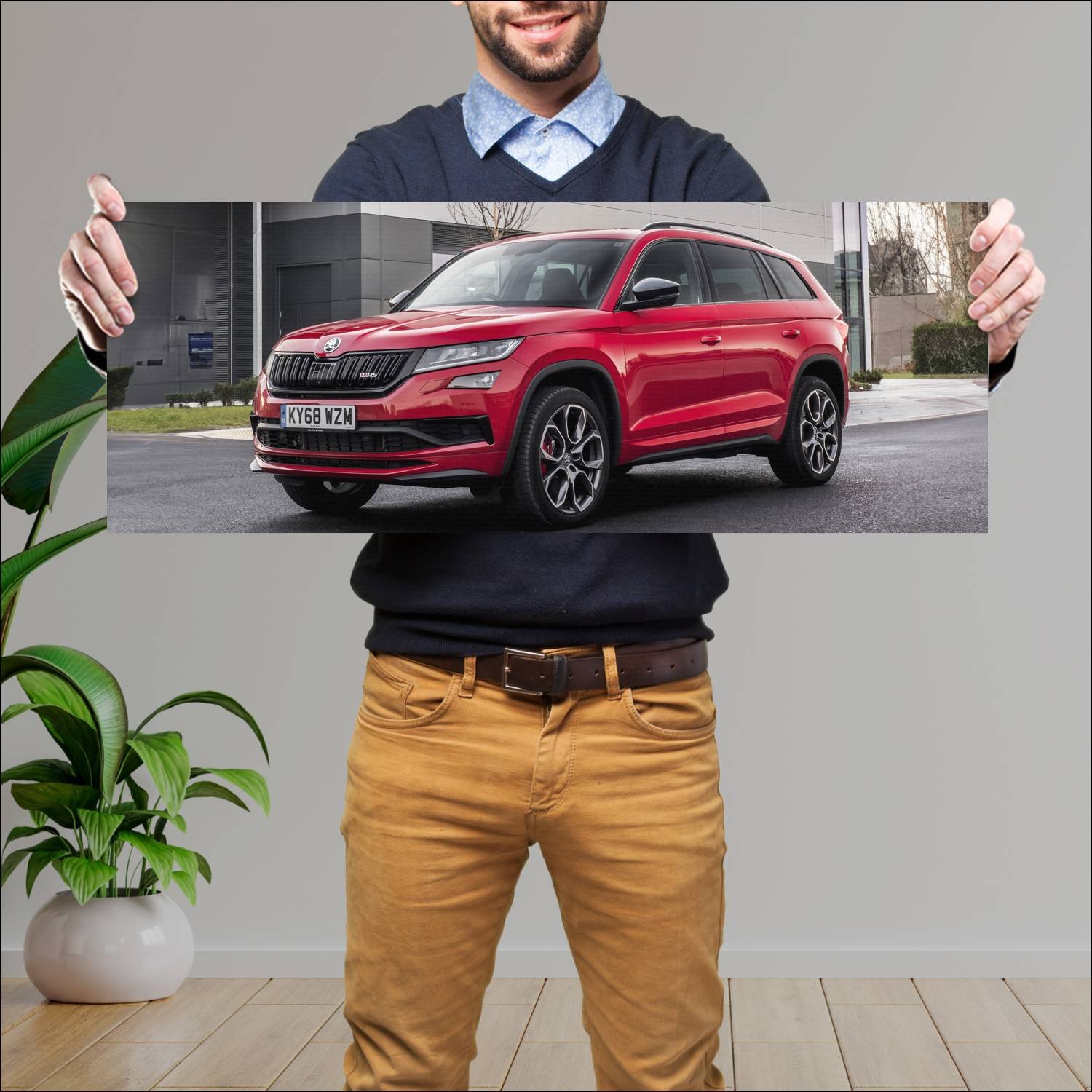 Cuadro grande 30x80cm 2019 skoda kodiaq vrs uk 884 376 Skoda
