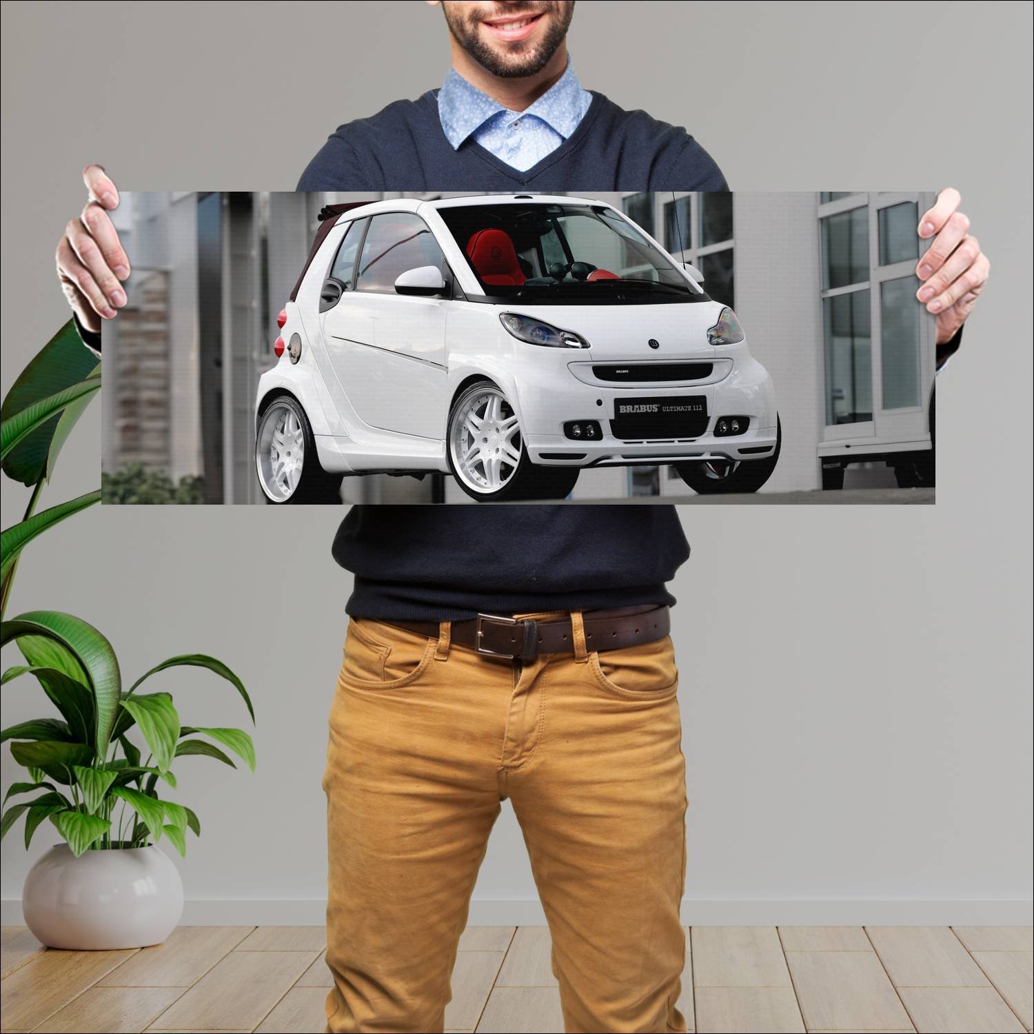 Cuadro grande 30x80cm 2008 brabus ultimate 112 bas 43 Smart