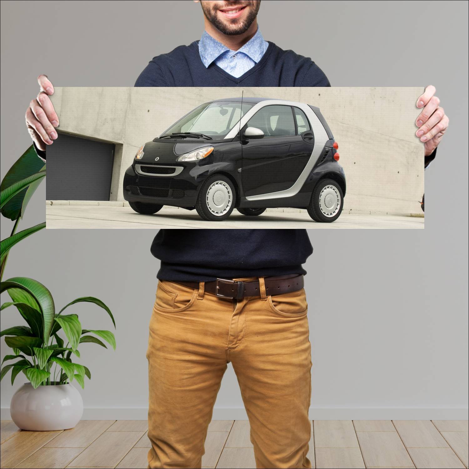 Cuadro grande 30x80cm 2008 smart fortwo pure us 34 53 Smart