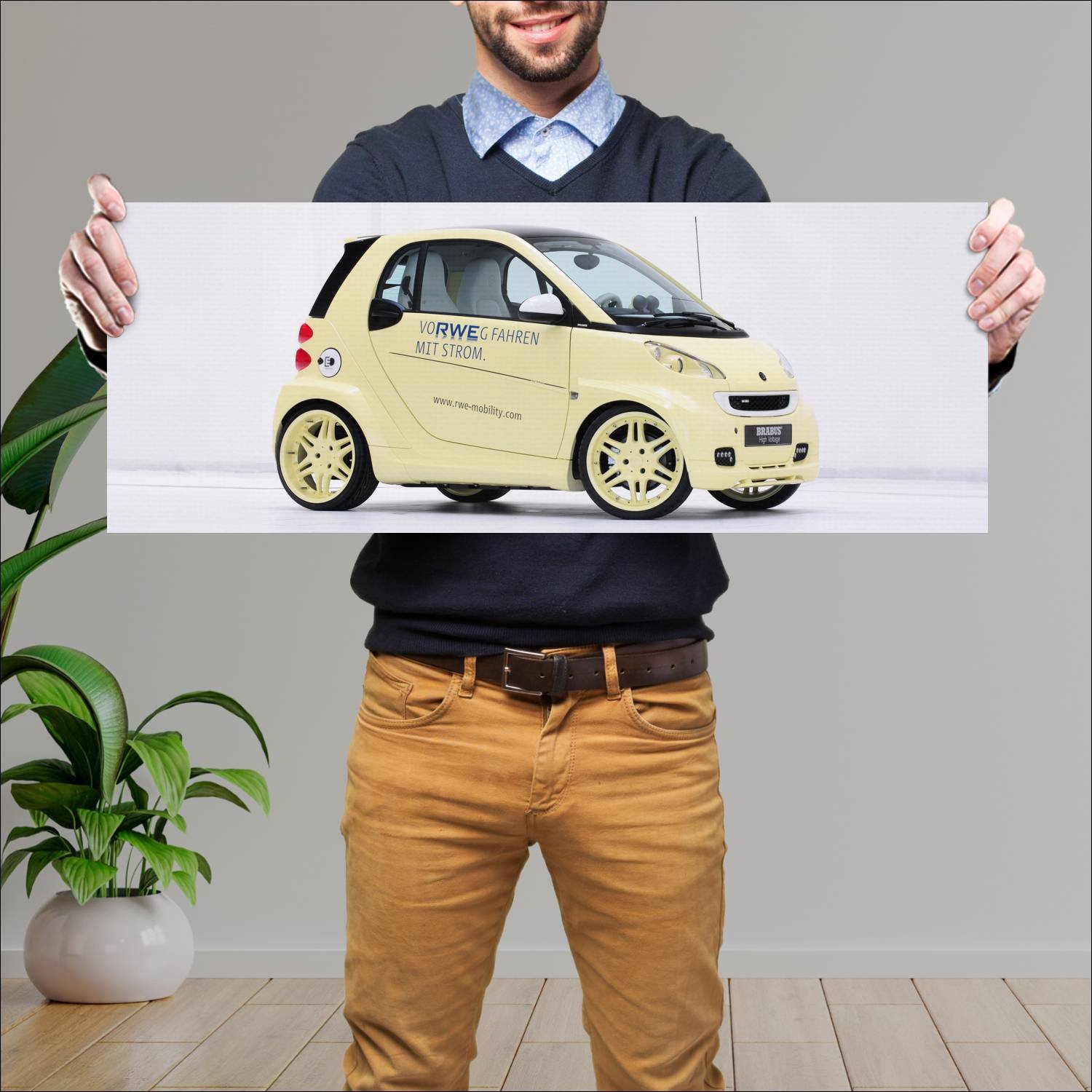 Cuadro grande 30x80cm 2009 brabus ultimate high vo 57 Smart