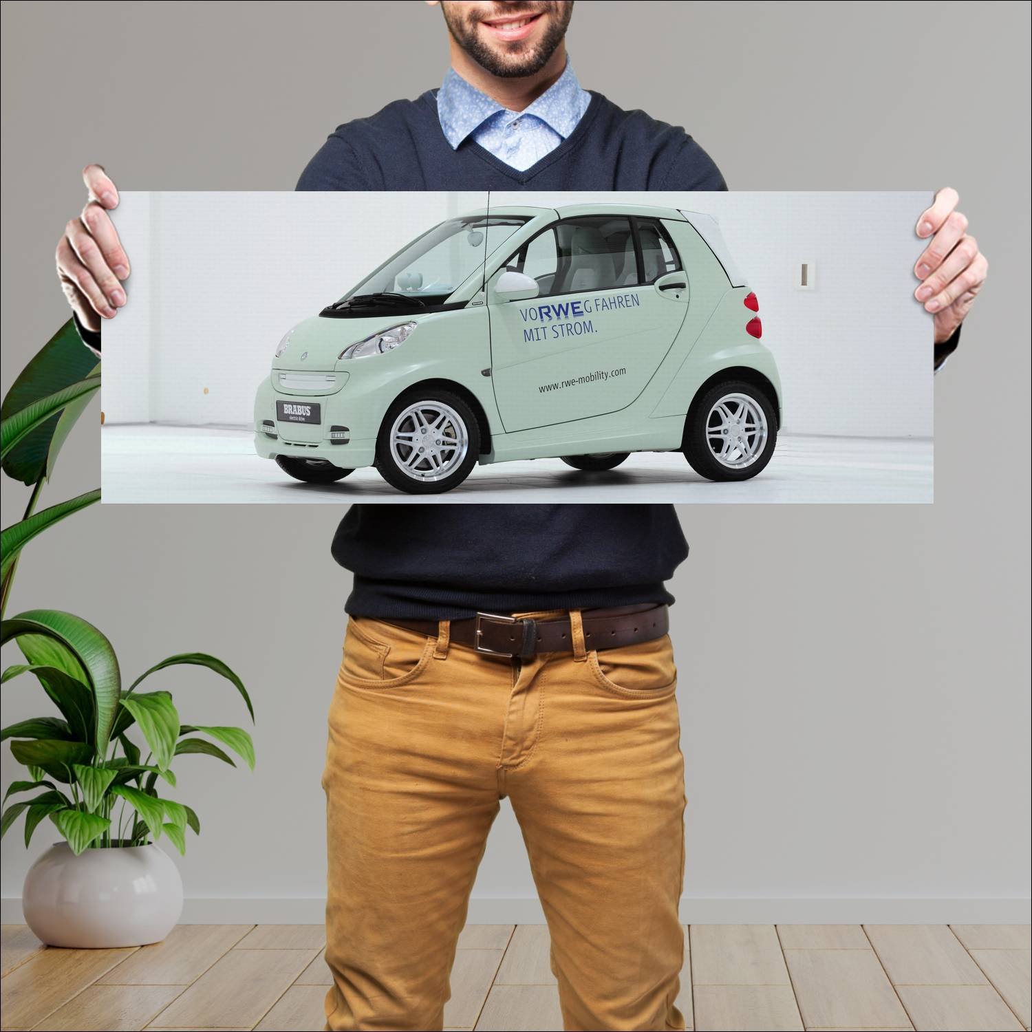 Cuadro grande 30x80cm 2009 smart fortwo ed cabrio 61 Smart