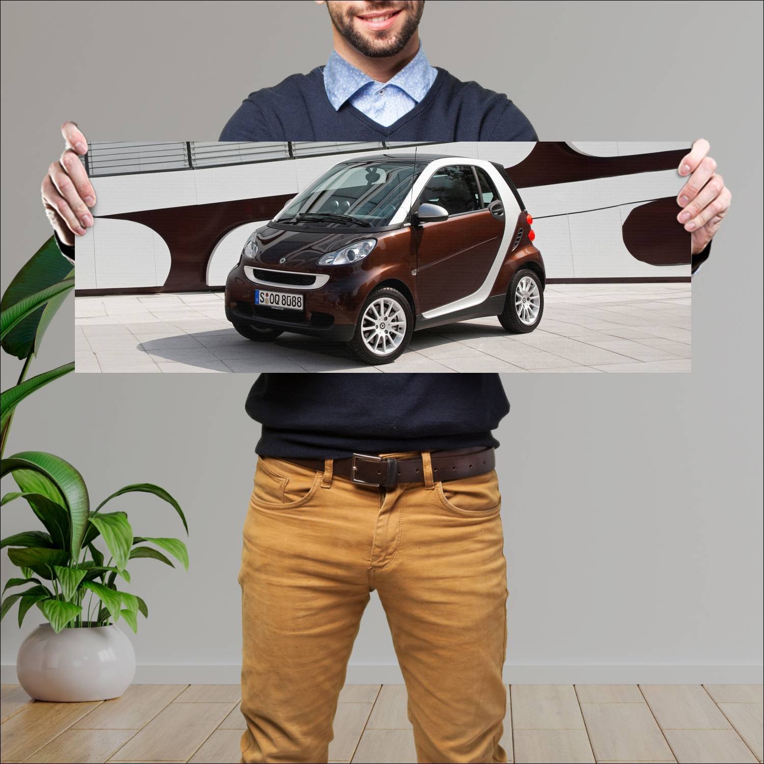 Cuadro grande 30x80cm 2009 smart fortwo highstyle 63 Smart