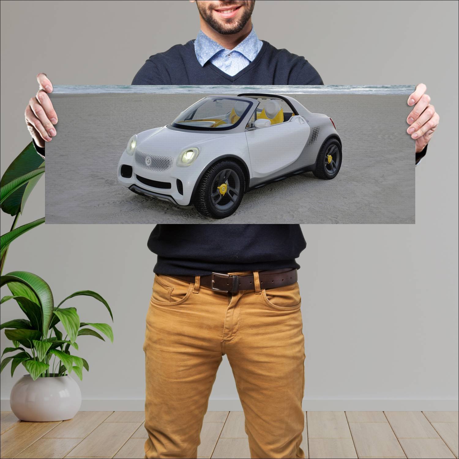 Cuadro grande 30x80cm 2012 smart for us concept 34 84 Smart