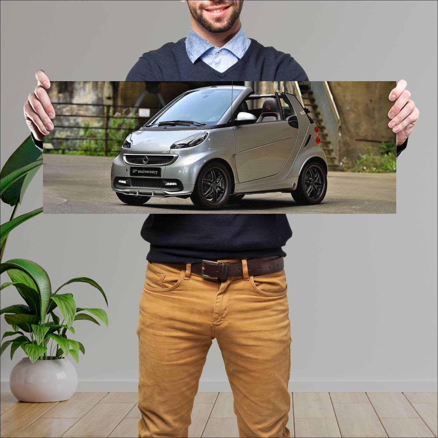 Cuadro grande 30x80cm 2012 smart fortwo cabrio 10t 88 Smart