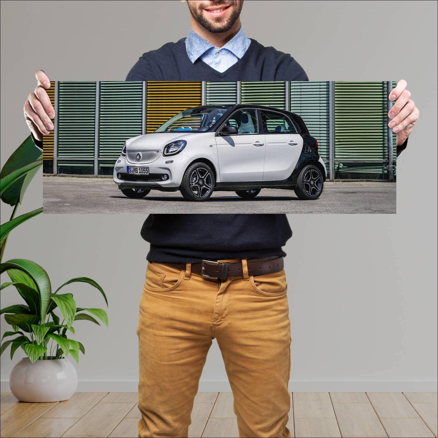 Cuadro grande 30x80cm 2014 smart forfour proxy 128 107 Smart