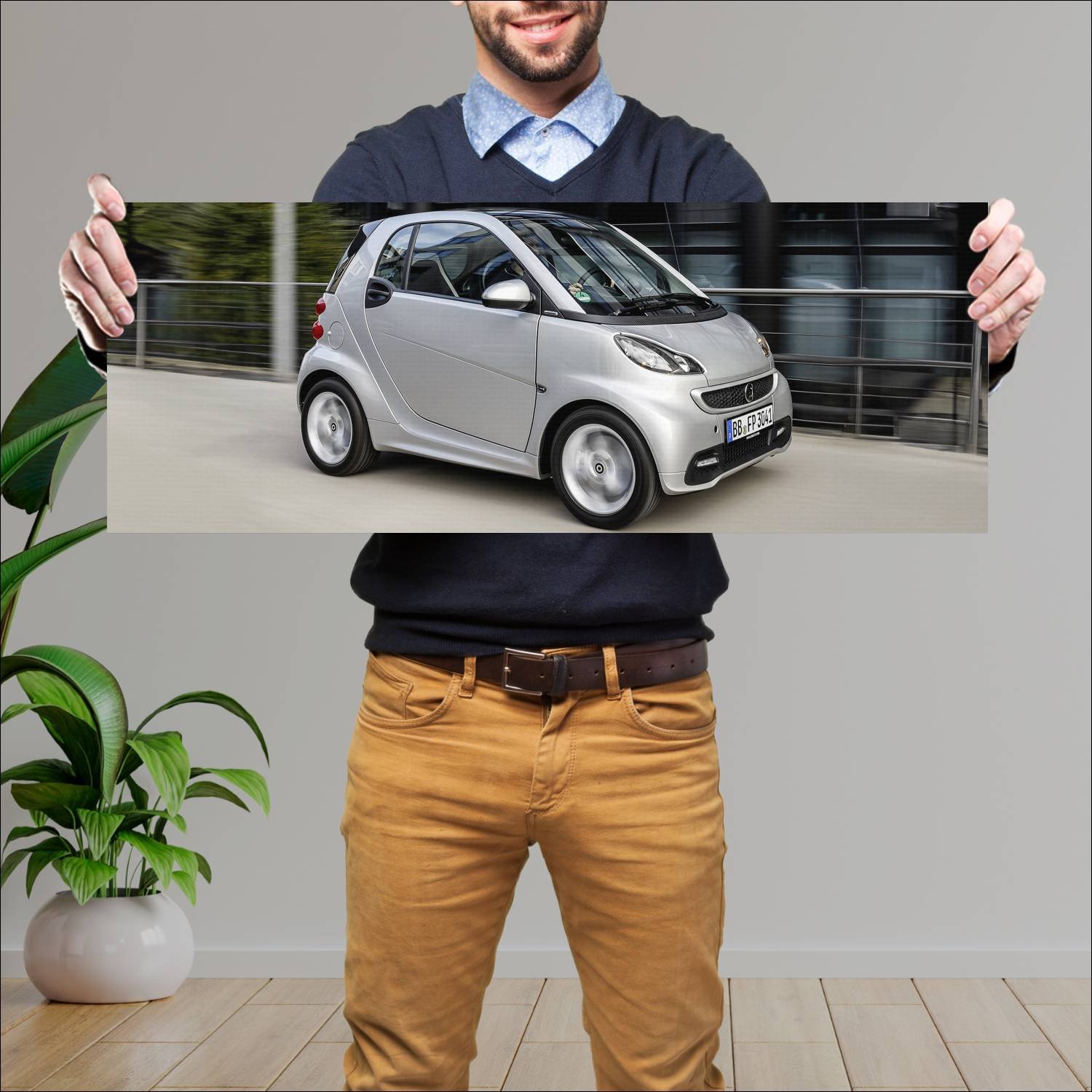 Cuadro grande 30x80cm 2014 smart fortwo citybeam 3 108 Smart