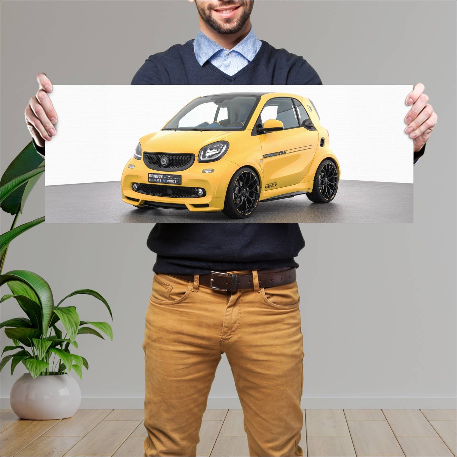 Cuadro grande 30x80cm 2017 brabus ultimate e conce 135 Smart