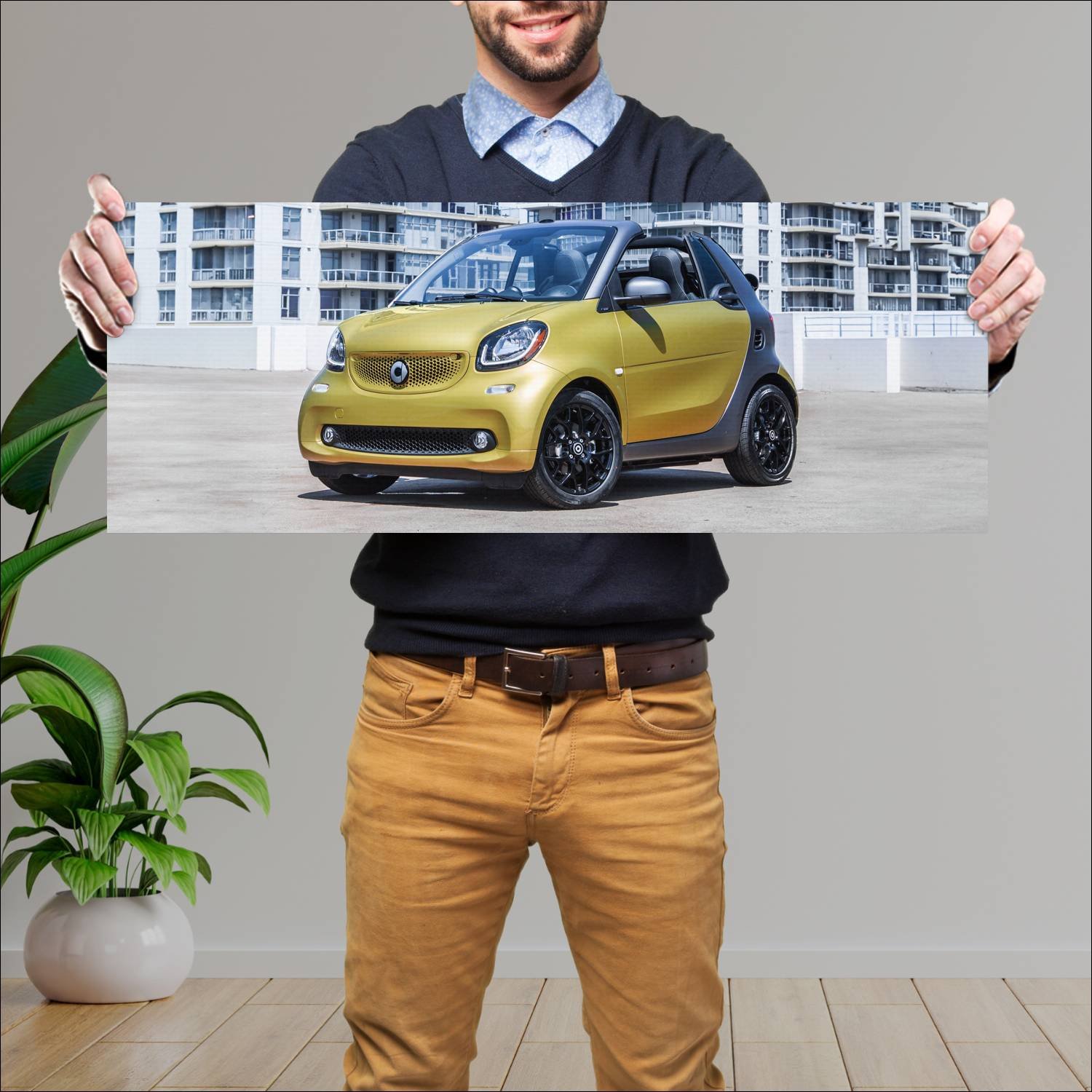 Cuadro grande 30x80cm 2017 smart fortwo cabrio us 148 Smart