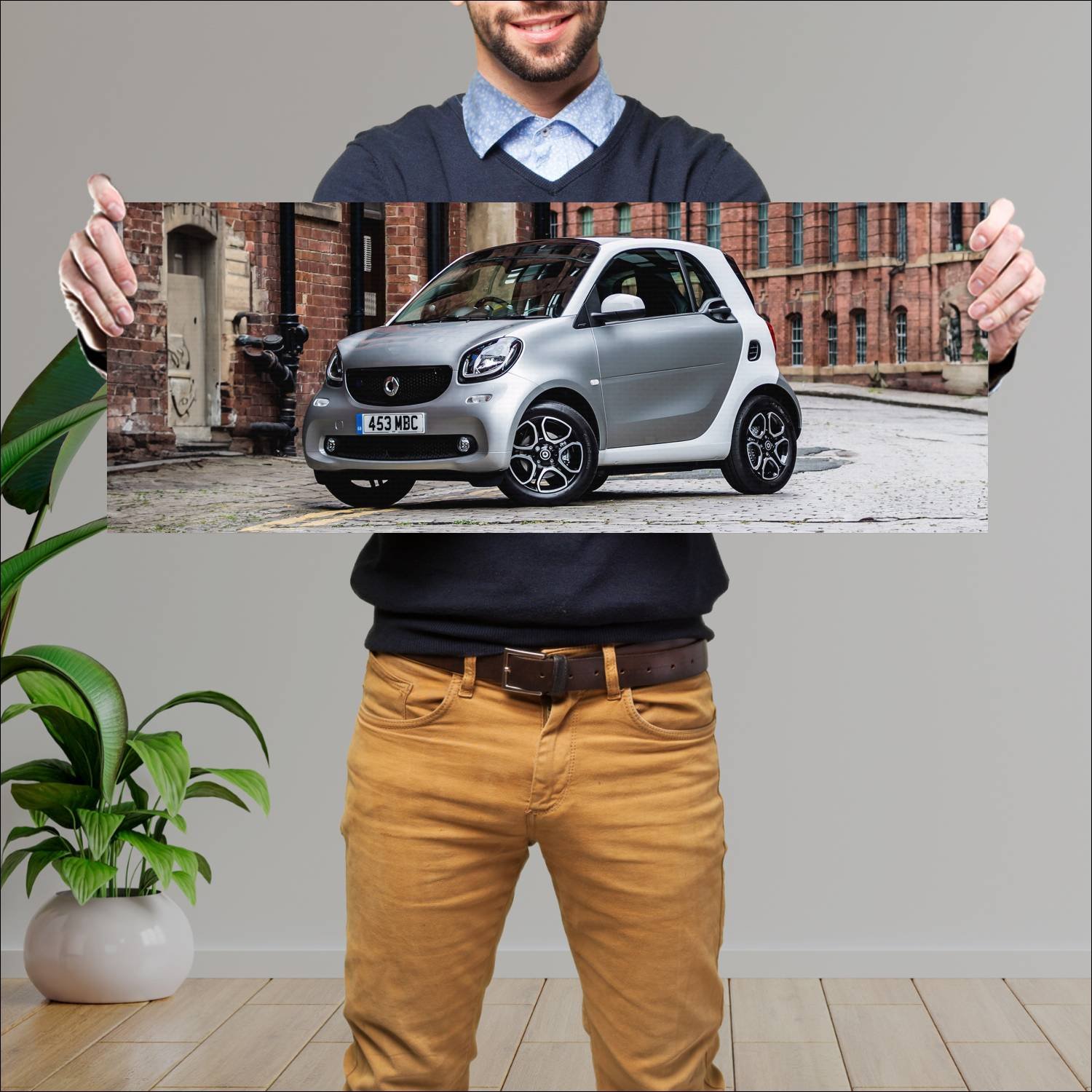 Cuadro grande 30x80cm 2018 smart eq fortwo uk Smart