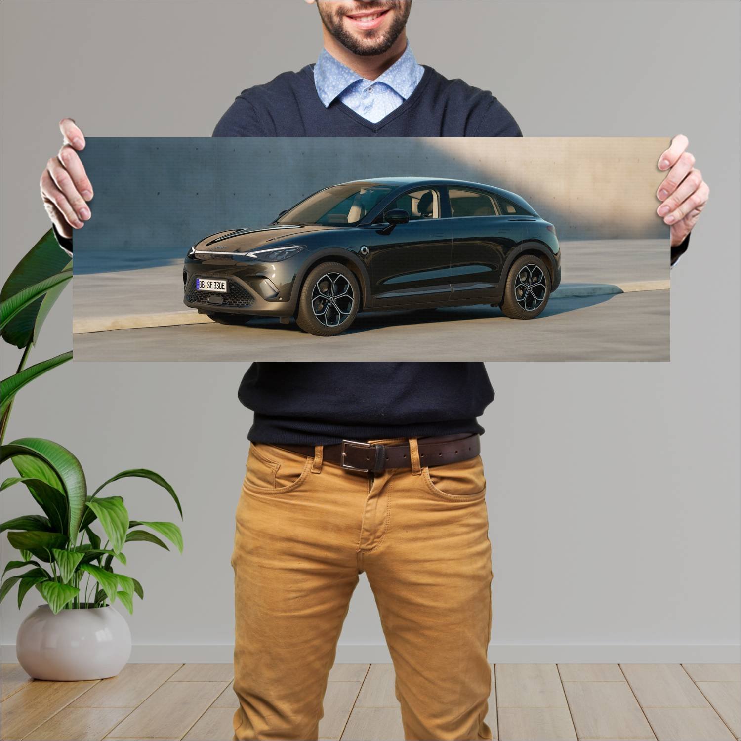Cuadro grande 30x80cm 2023 smart 3 auto 186 Smart