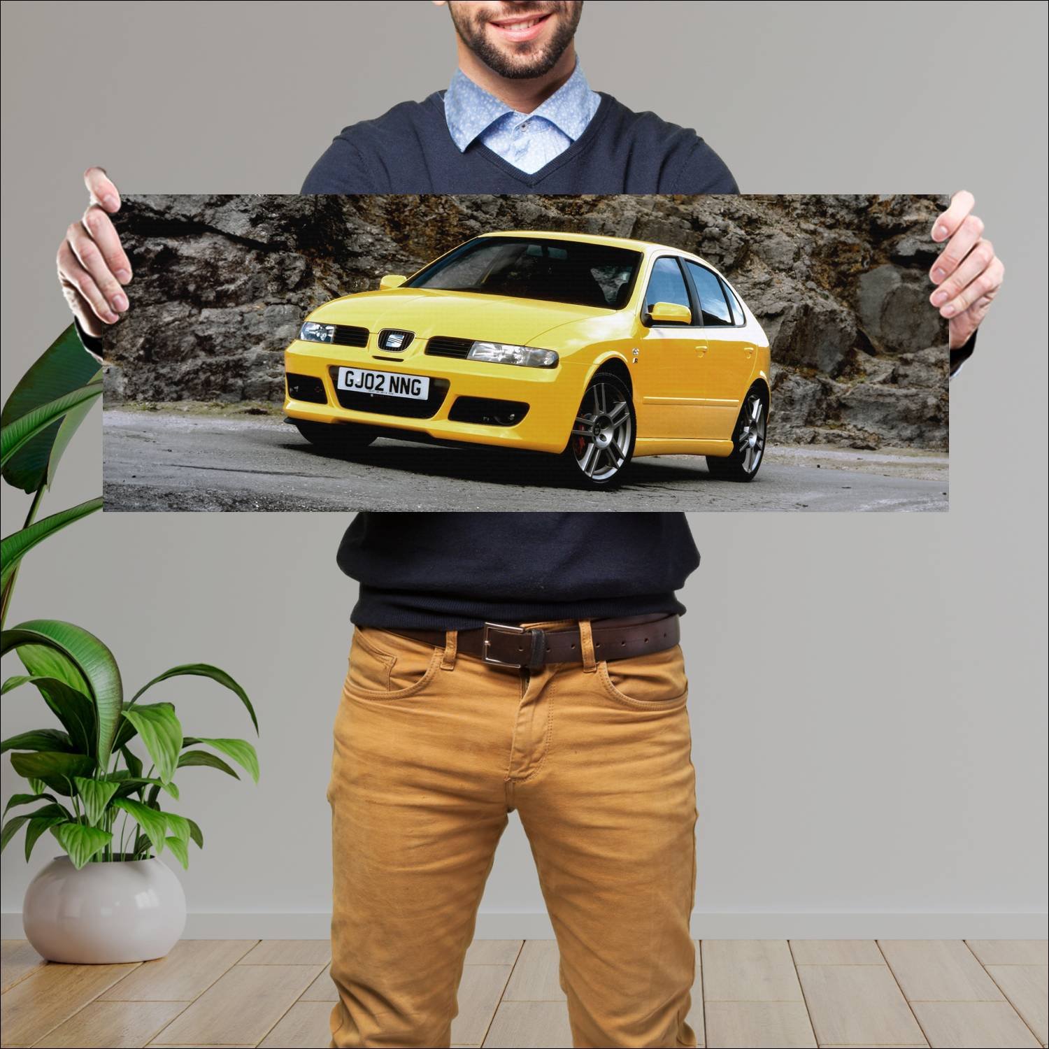 Cuadro grande 30x80cm 2002 seat leon cupra r uk 50 42 Seat