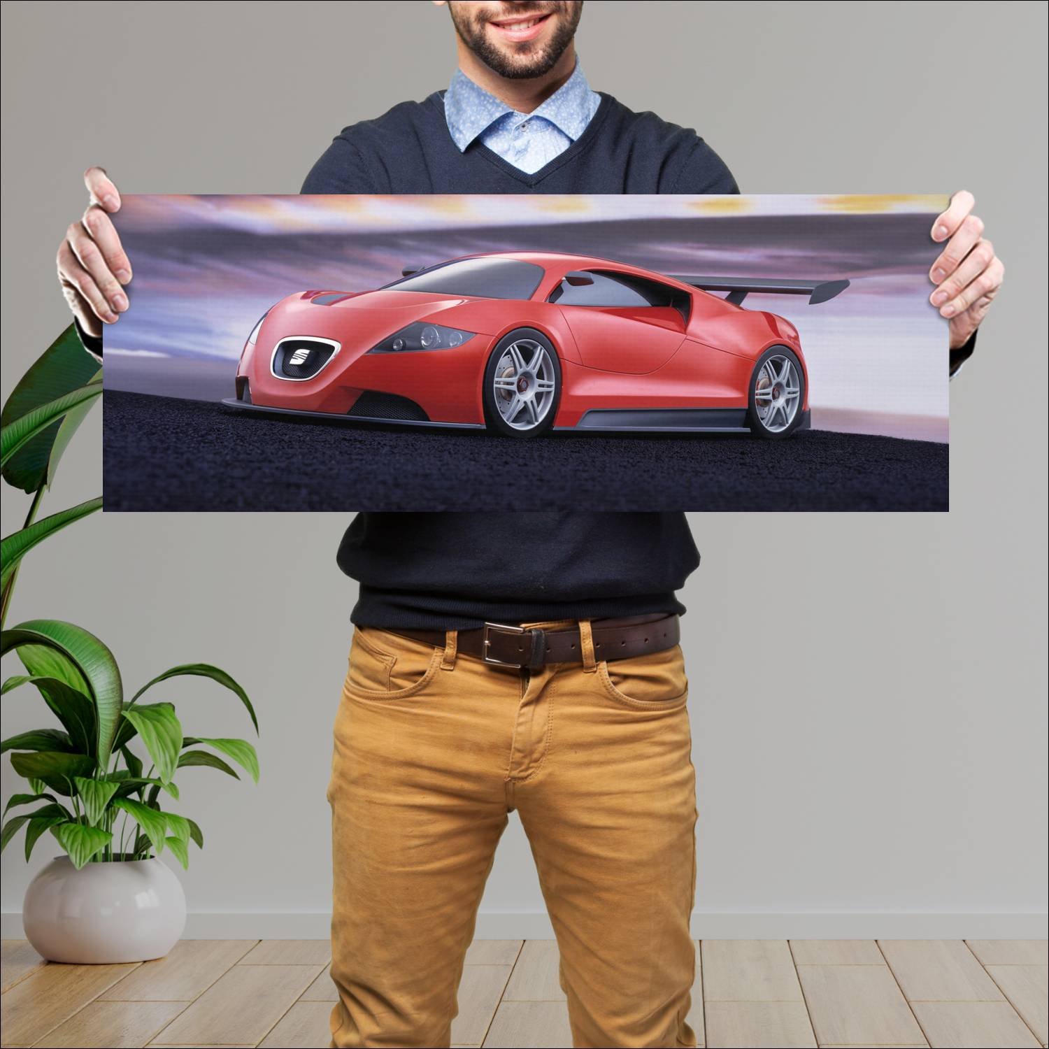 Cuadro grande 30x80cm 2003 seat cupra gt concept 3 44 Seat