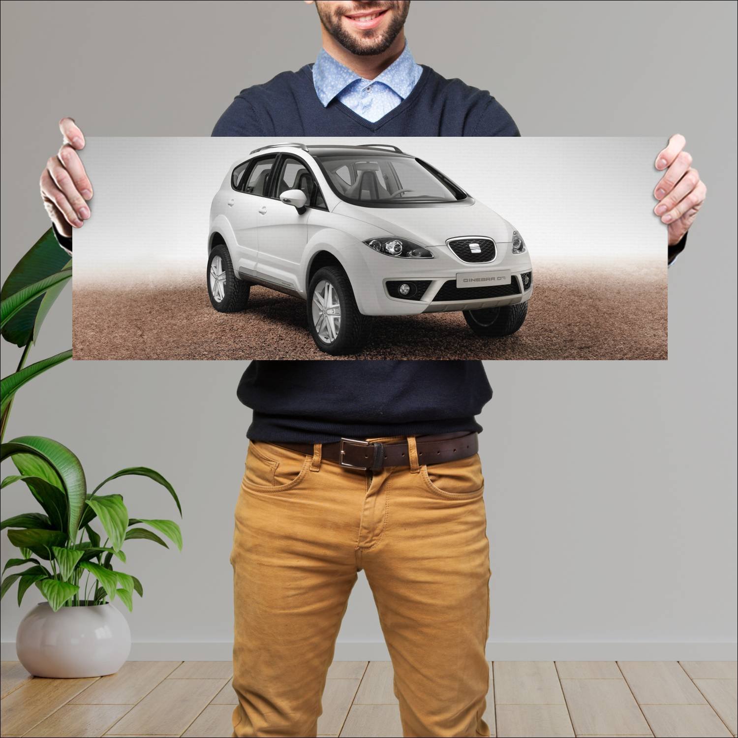 Cuadro grande 30x80cm 2007 seat altea freetrack co 68 Seat