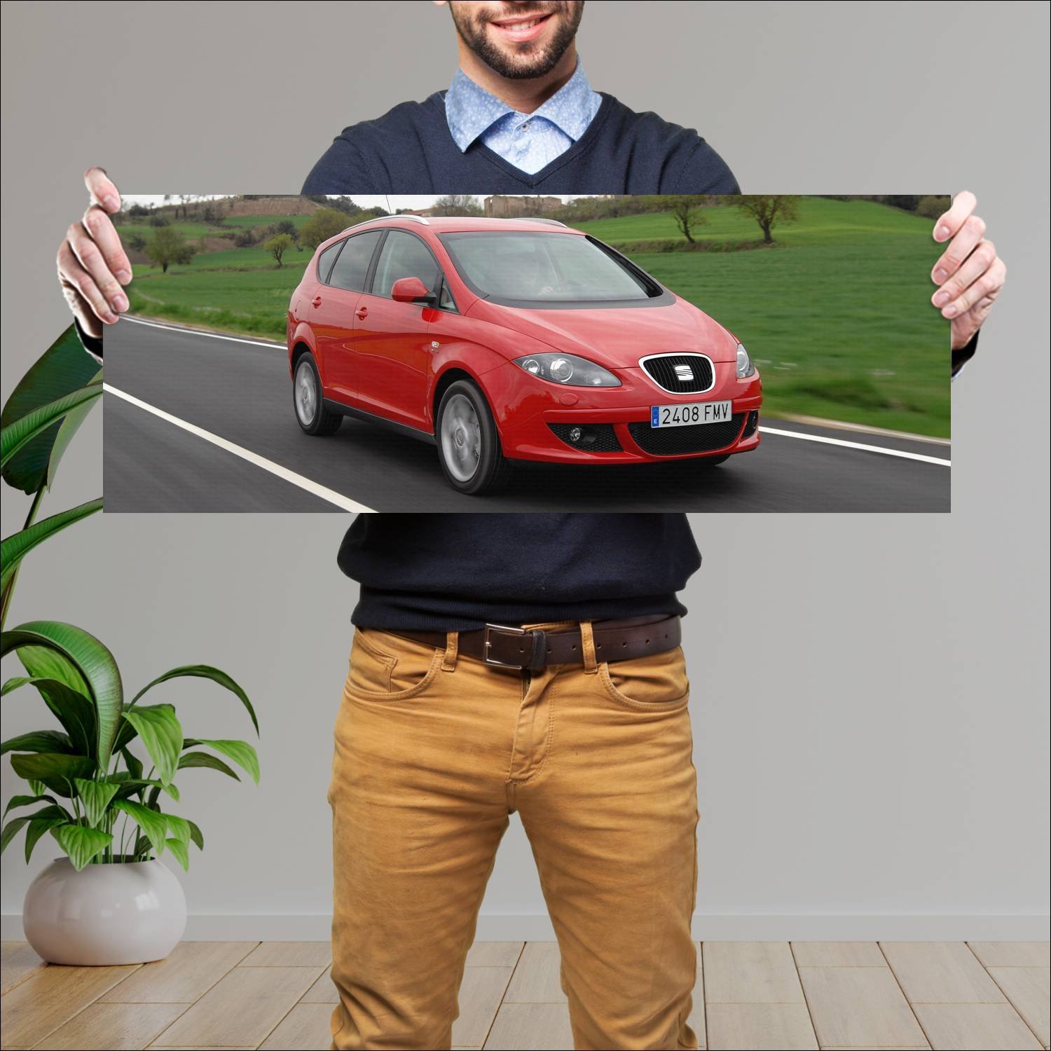 Cuadro grande 30x80cm 2007 seat altea xl auto 73 Seat