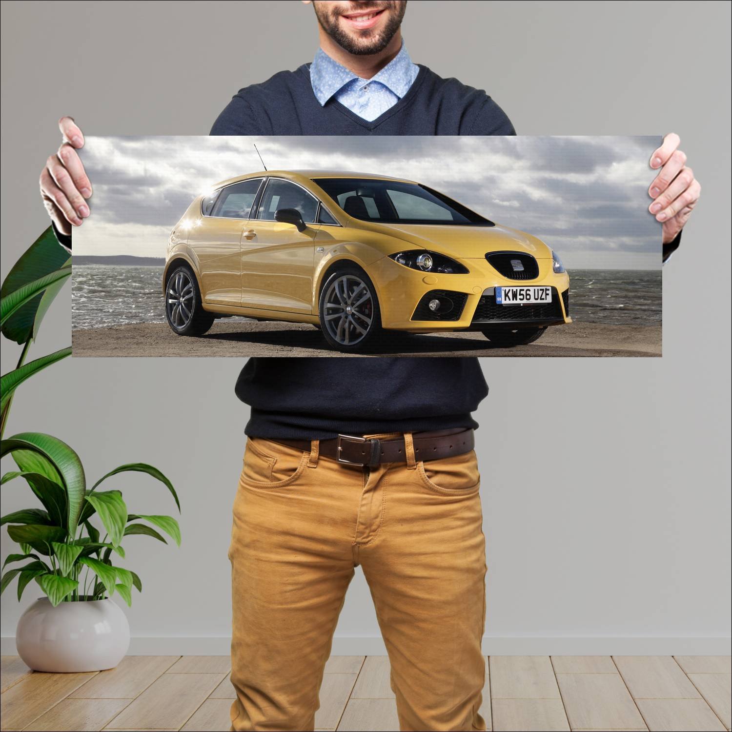 Cuadro grande 30x80cm 2007 seat leon cupra uk 3210 77 Seat
