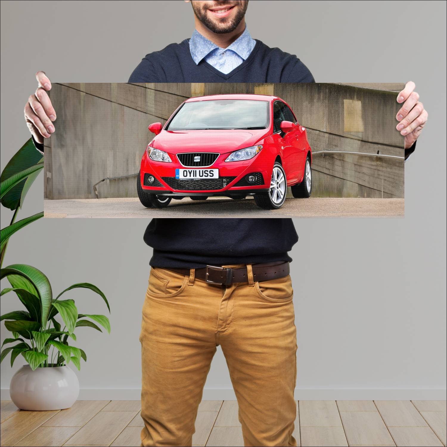 Cuadro grande 30x80cm 2011 seat ibiza sc copa uk 3 150 Seat