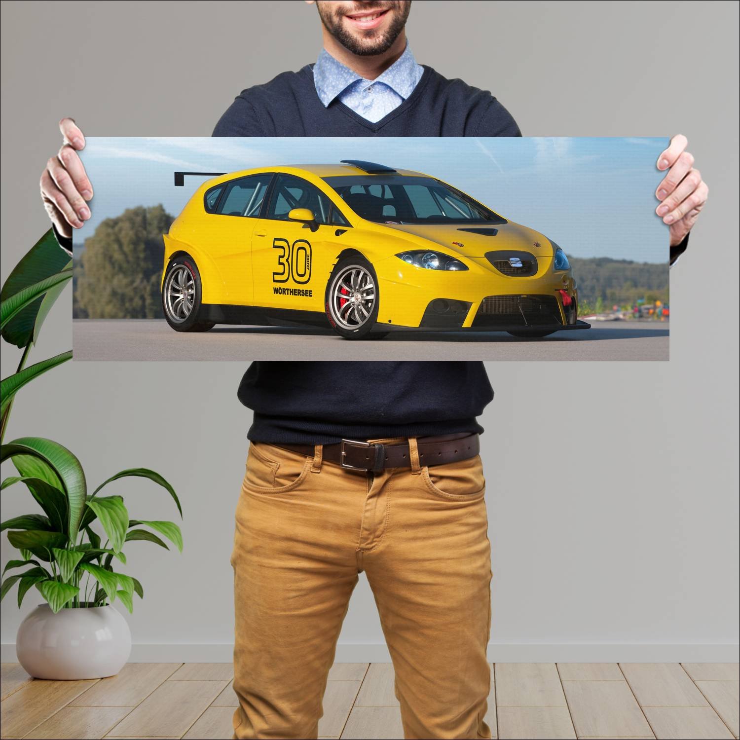 Cuadro grande 30x80cm 2011 seat leon supercopa 320 161 Seat