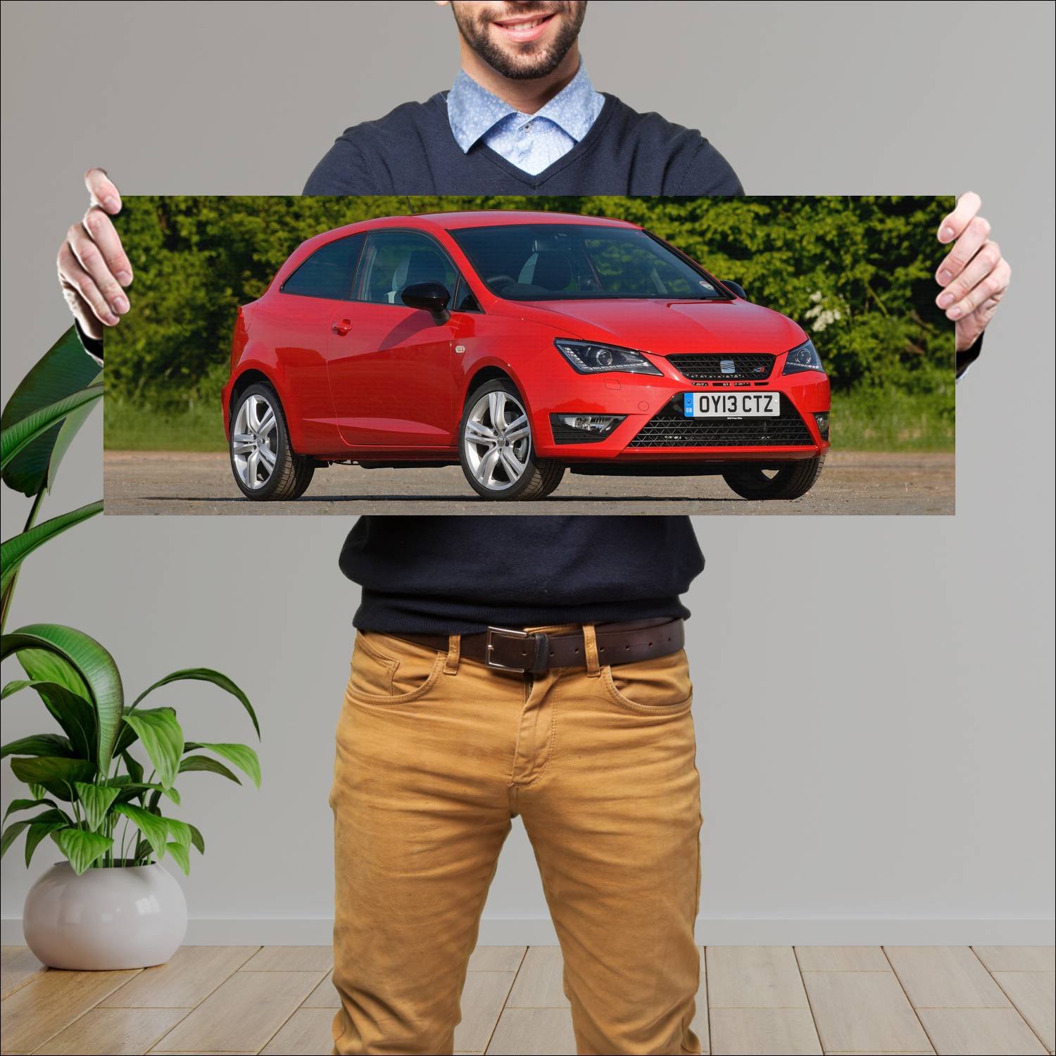 Cuadro grande 30x80cm 2012 seat ibiza cupra uk 319 174 Seat