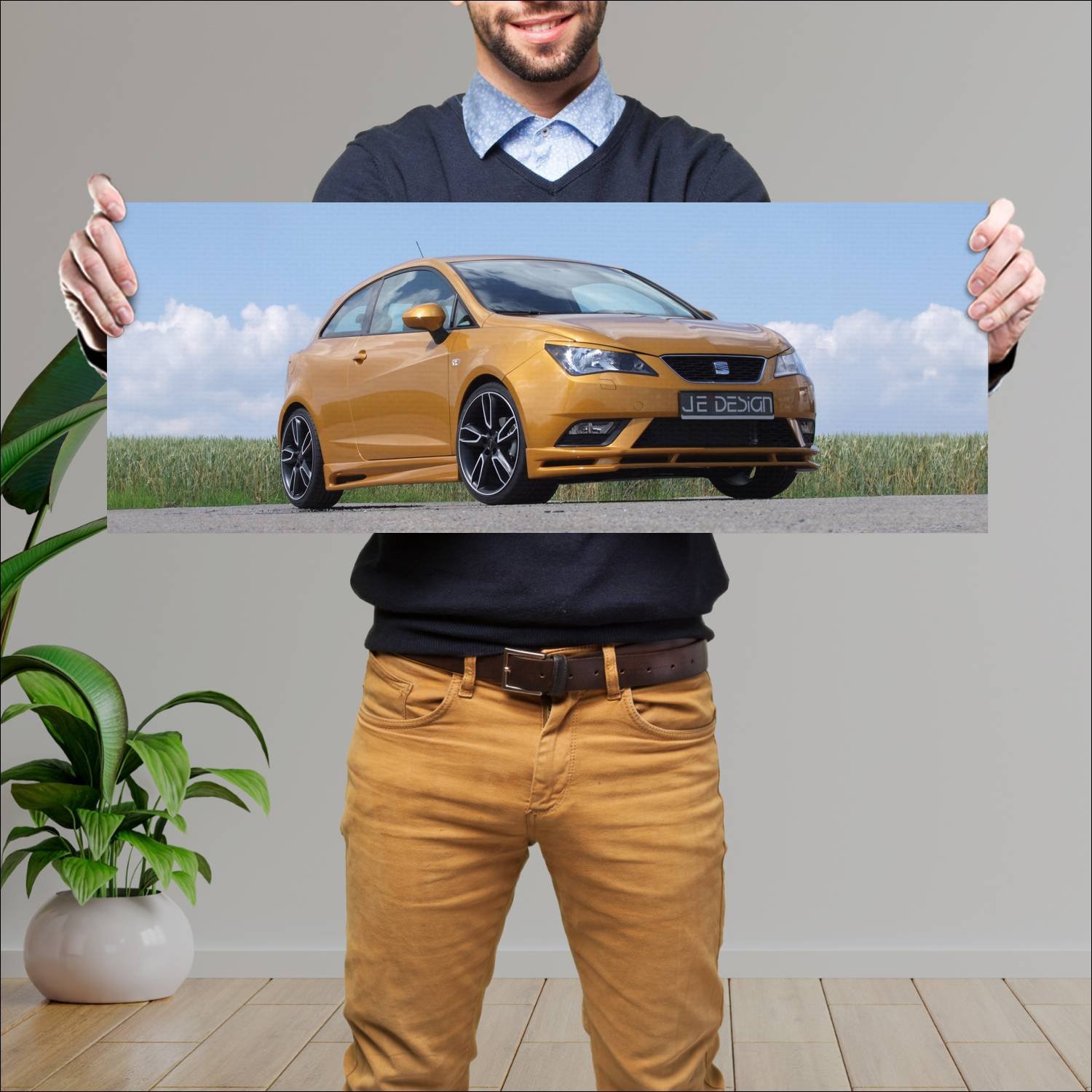 Cuadro grande 30x80cm 2012 seat ibiza sc by je des 177 Seat