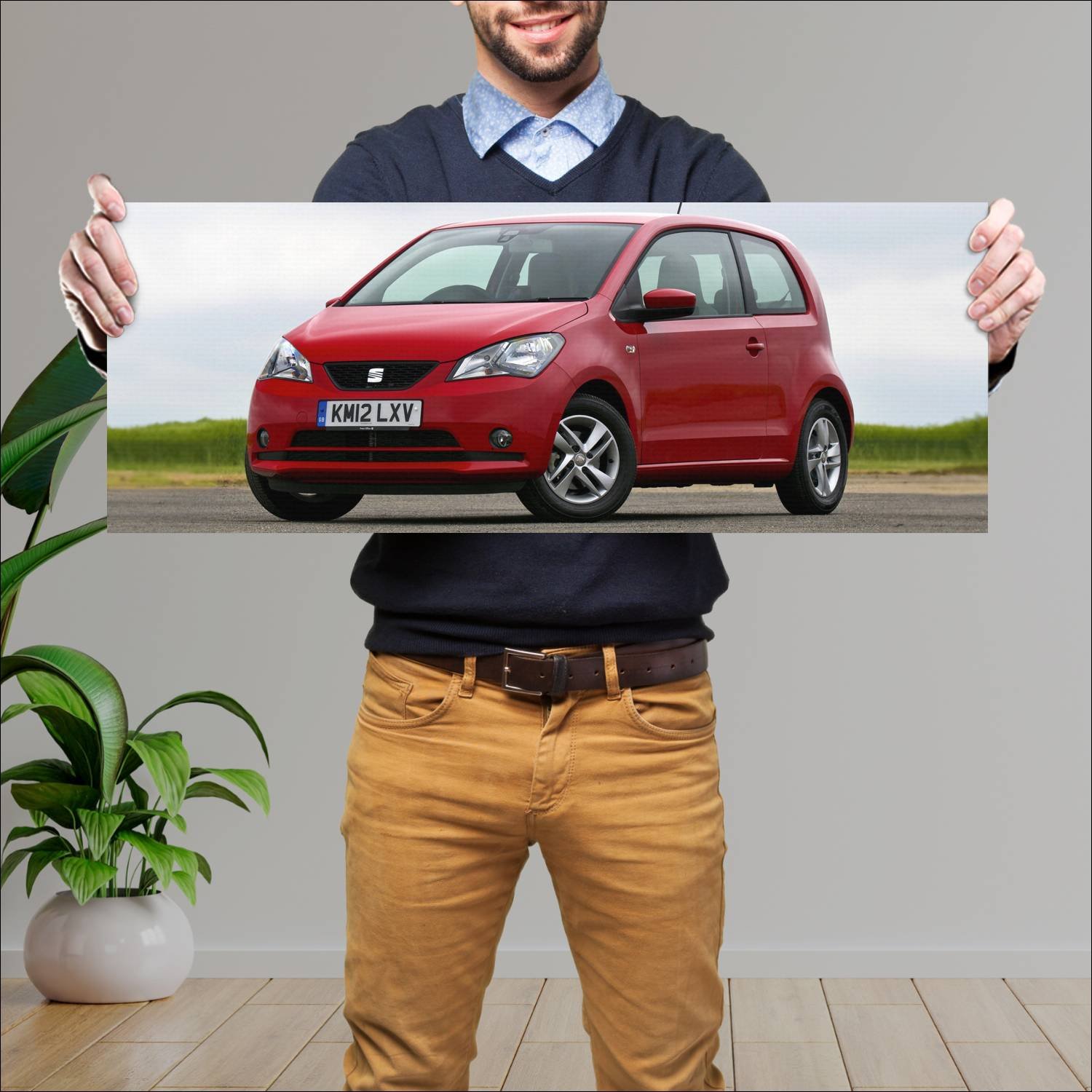 Cuadro grande 30x80cm 2012 seat mii 3 door uk Seat