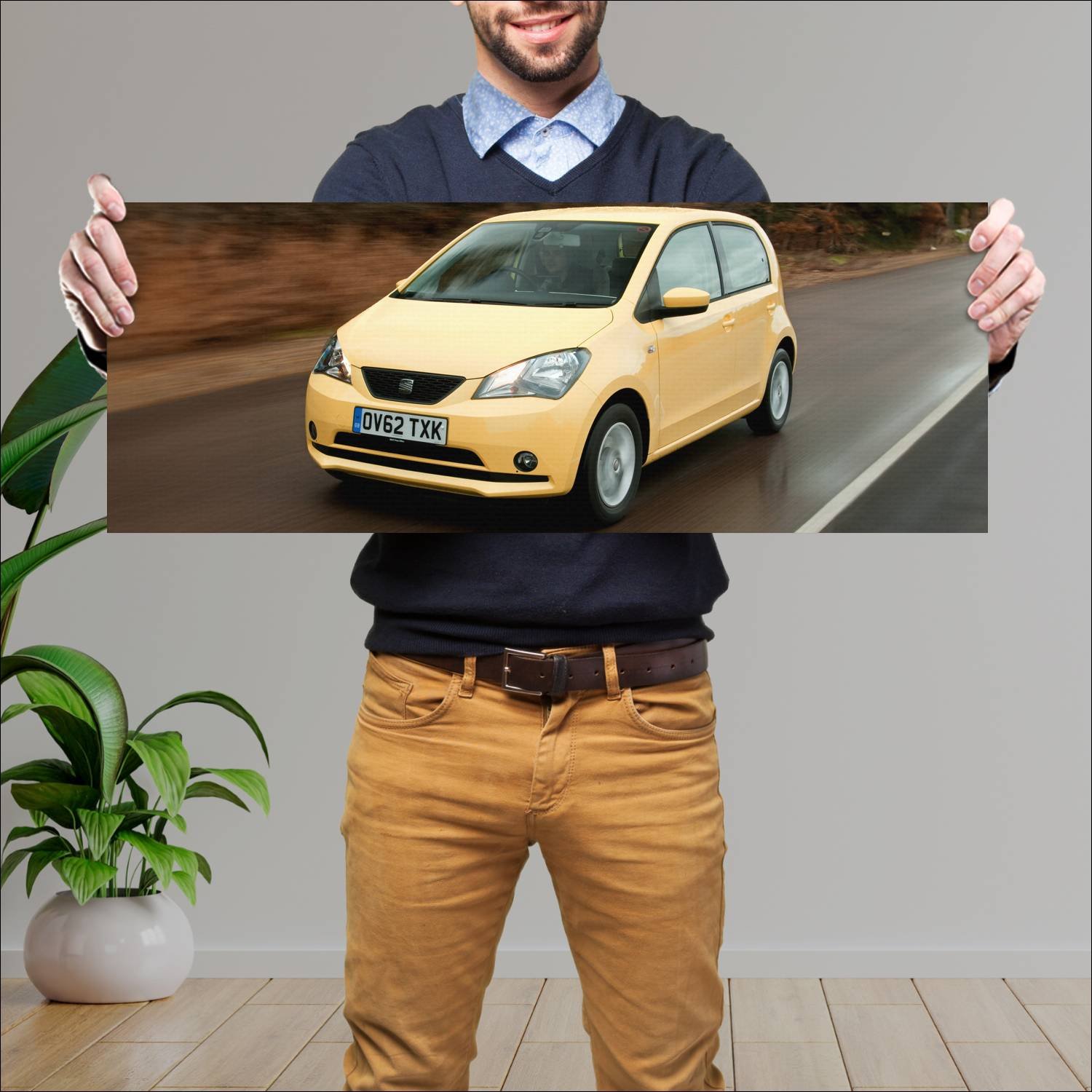 Cuadro grande 30x80cm 2012 seat mii 5 door uk Seat