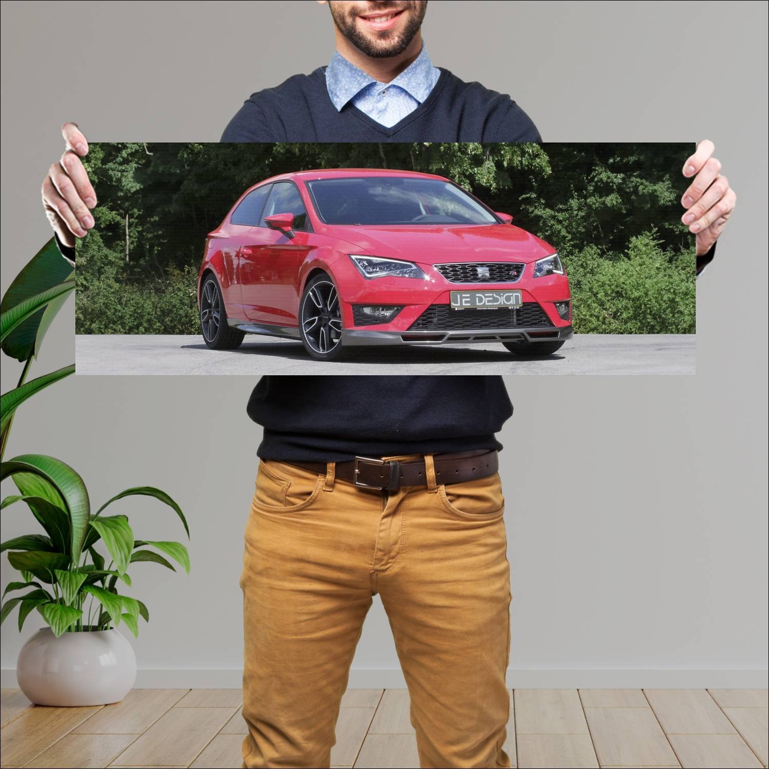 Cuadro grande 30x80cm 2013 seat leon sc fr by je d 217 Seat