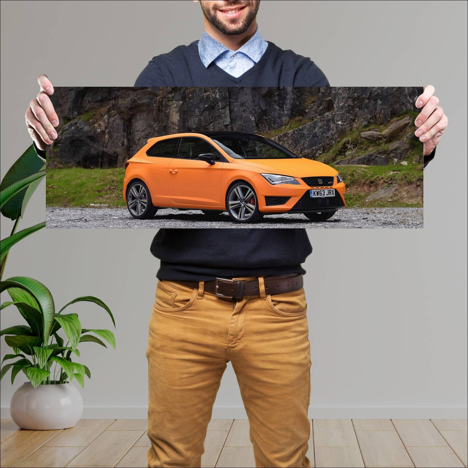 Cuadro grande 30x80cm 2014 seat leon sc cupra uk 3 239 Seat