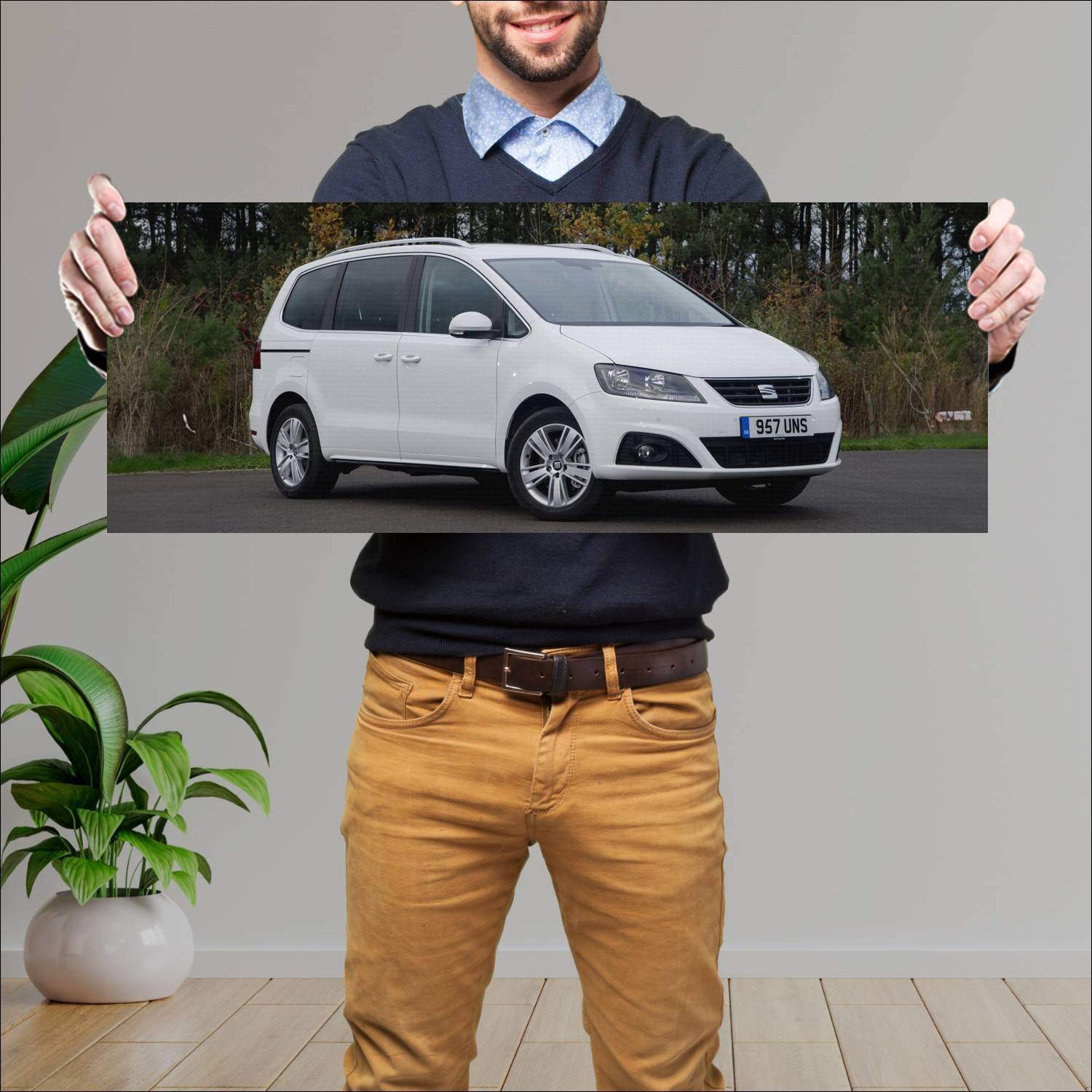 Cuadro grande 30x80cm 2015 seat alhambra uk auto 255 Seat